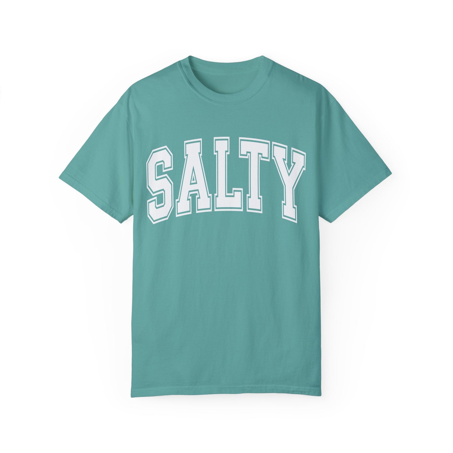 Salty Comfort Colors Tee, Trendy Oversized Beach Tee, Women's Beach Shirt, Girls Trip Beach Shirt, Family Vacation Tee, Preppy Beach Shirt