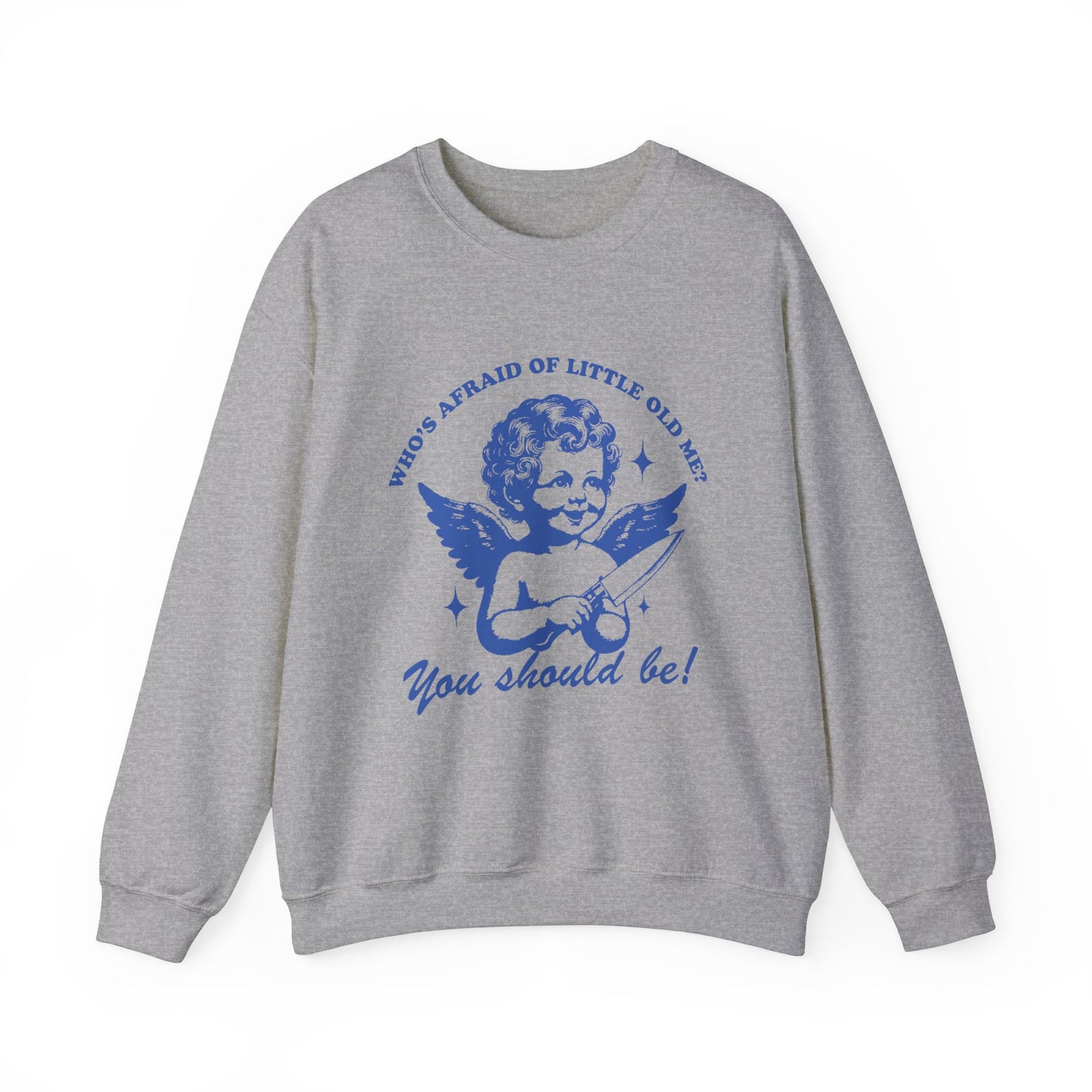 Who's Afraid Of Little Old Me? Gildan Crewneck, Funny Swiftie Shirt, TTPD Album, Tortured Poets Shirt, Gift For Swiftie, Poets Department