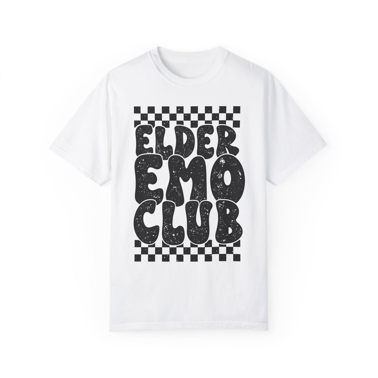 Elder Emo Club Comfort Colors, Grunge Checker Trendy Shirt, Emo Shirt, Scene Shirt, Funny Elder Emo, Emo Music, Millennial Gift, Emo Gift