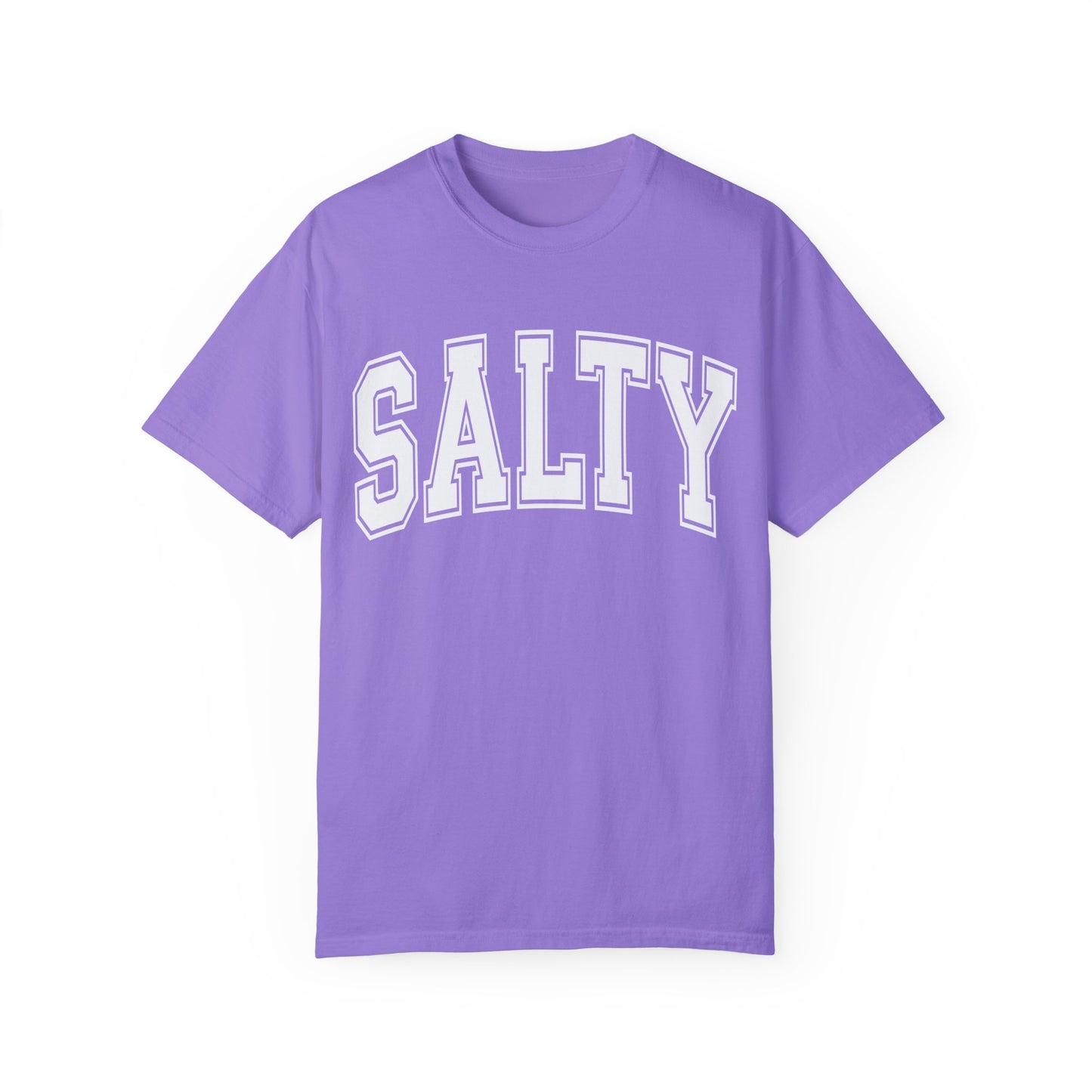 Salty Comfort Colors Tee, Trendy Oversized Beach Tee, Women's Beach Shirt, Girls Trip Beach Shirt, Family Vacation Tee, Preppy Beach Shirt