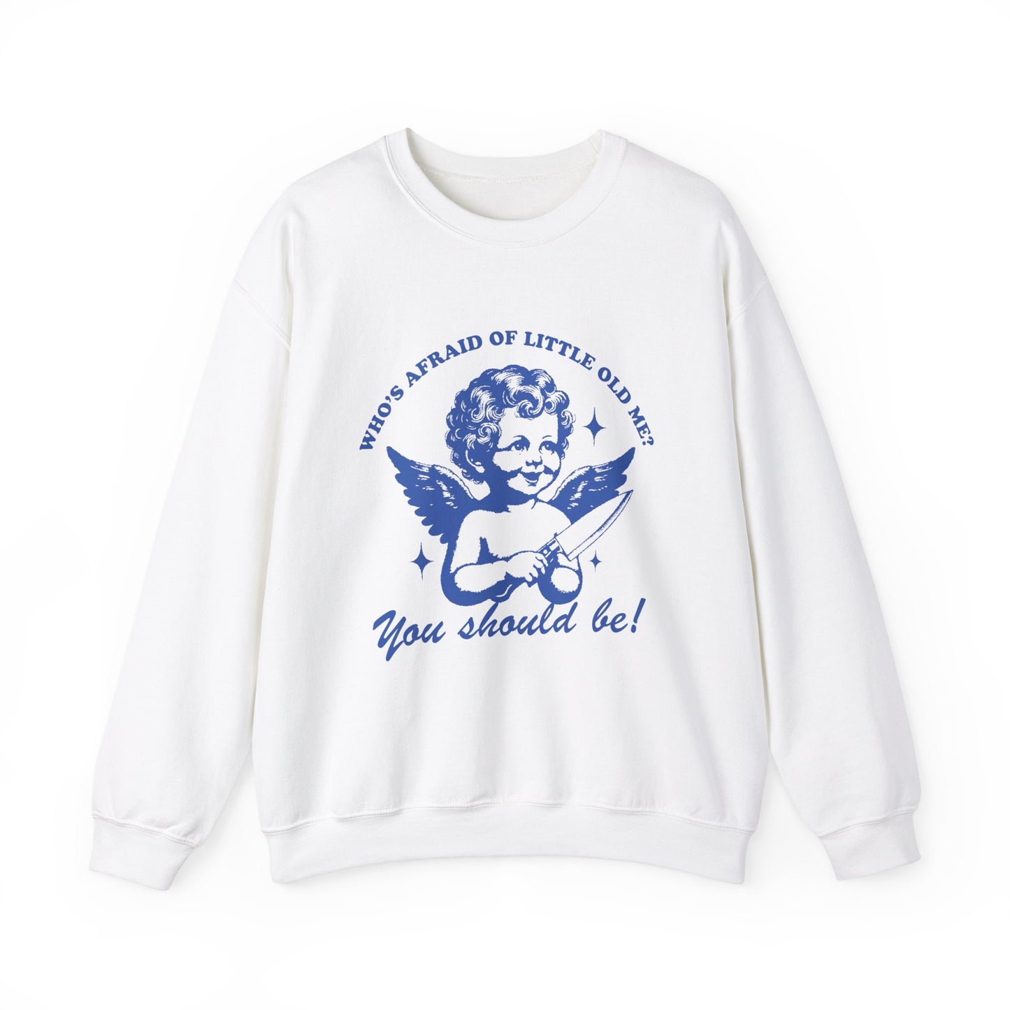 Who's Afraid Of Little Old Me? Gildan Crewneck, Funny Swiftie Shirt, TTPD Album, Tortured Poets Shirt, Gift For Swiftie, Poets Department