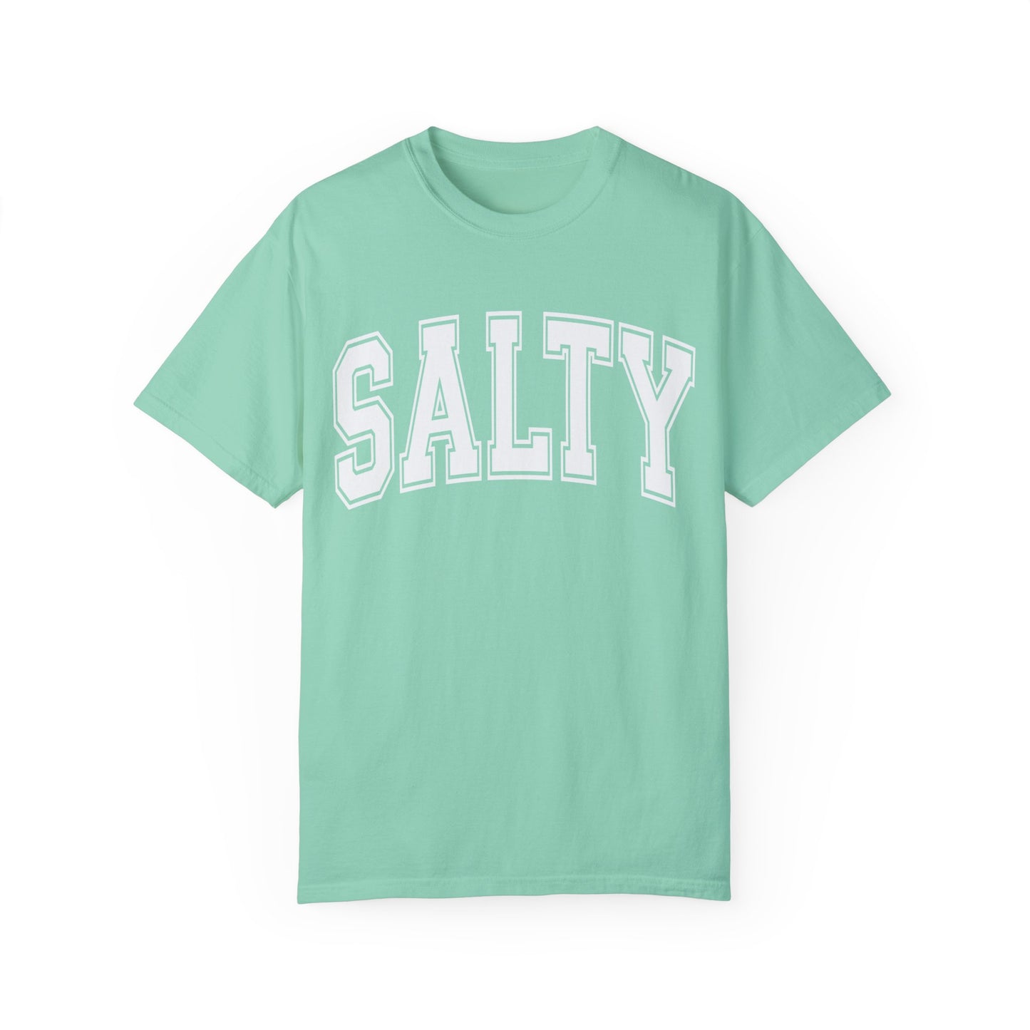 Salty Comfort Colors Tee, Trendy Oversized Beach Tee, Women's Beach Shirt, Girls Trip Beach Shirt, Family Vacation Tee, Preppy Beach Shirt