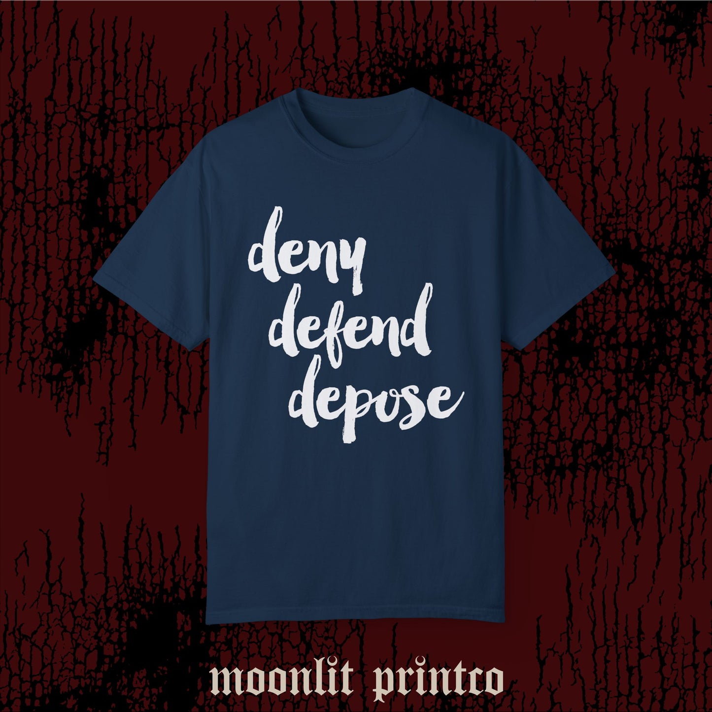 deny defend depose live laugh love comfort colors, meme shirt, viral news, viral shirt