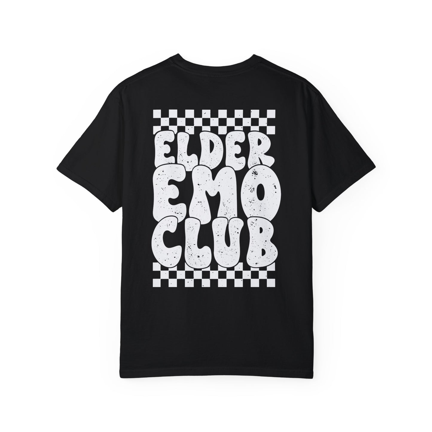 Elder Emo Club Comfort Colors, Grunge Checker Trendy Shirt, Emo Shirt, Scene Shirt, Funny Elder Emo, Emo Music, Millennial Gift, Emo Gift