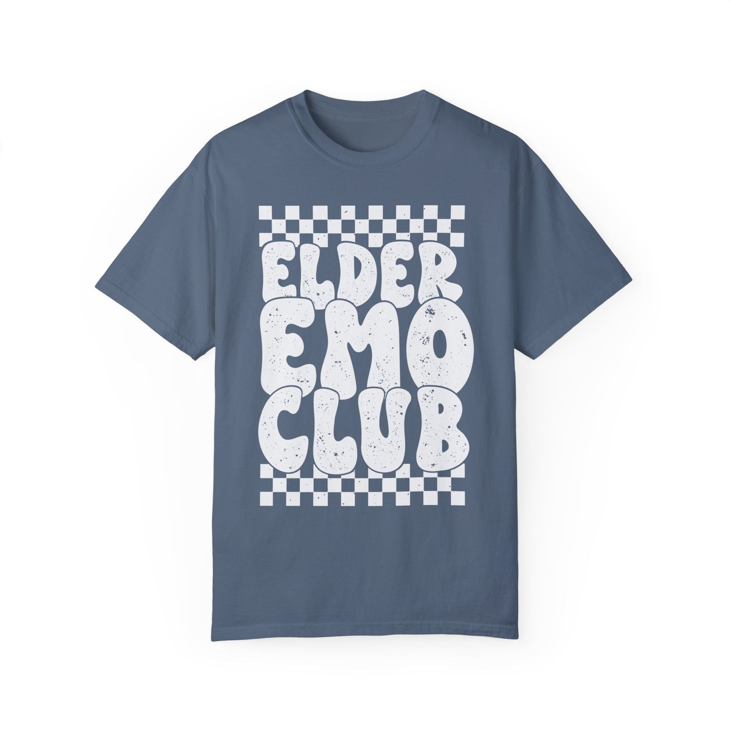 Elder Emo Club Comfort Colors, Grunge Checker Trendy Shirt, Emo Shirt, Scene Shirt, Funny Elder Emo, Emo Music, Millennial Gift, Emo Gift
