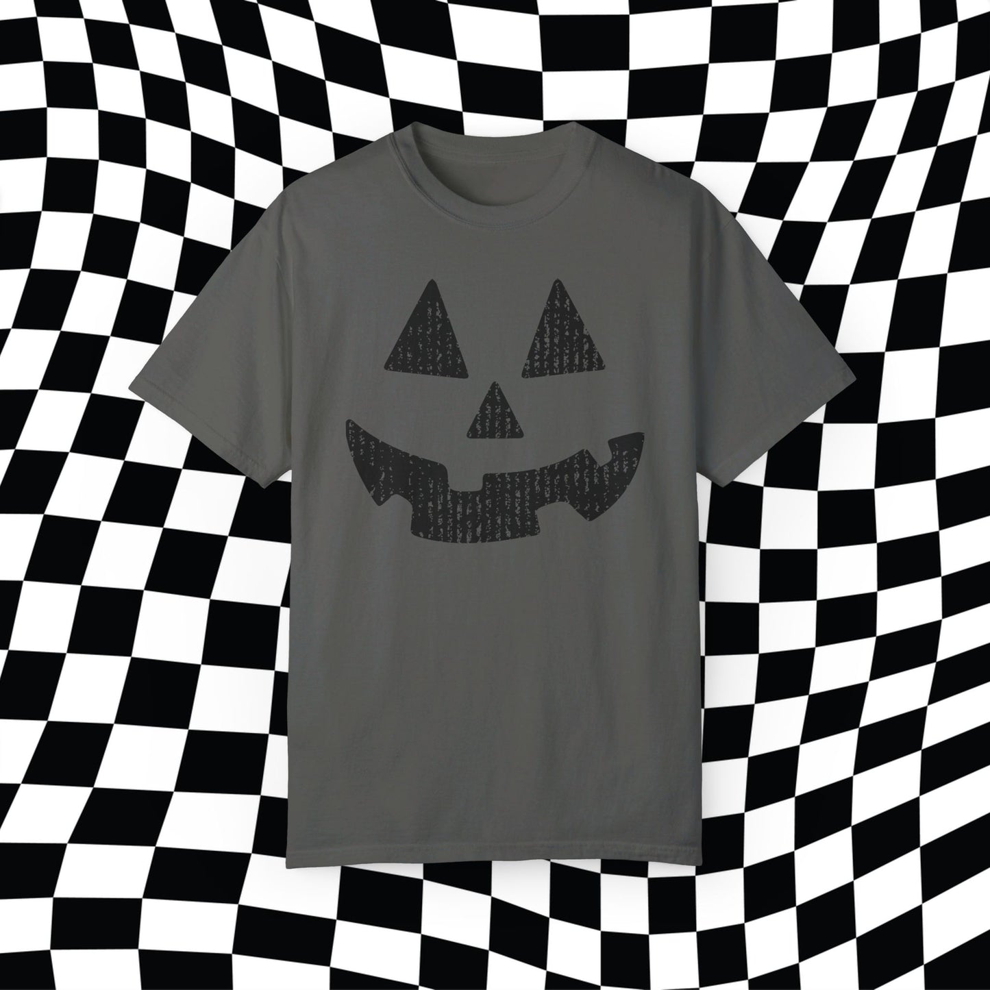 Halloween Pumpkin Face Comfort Colors, Jack O Lantern Shirt, Halloween Festive Tee, Grunge Pumpkin Face, Trendy Oversized Tee, Pumpkin Spice