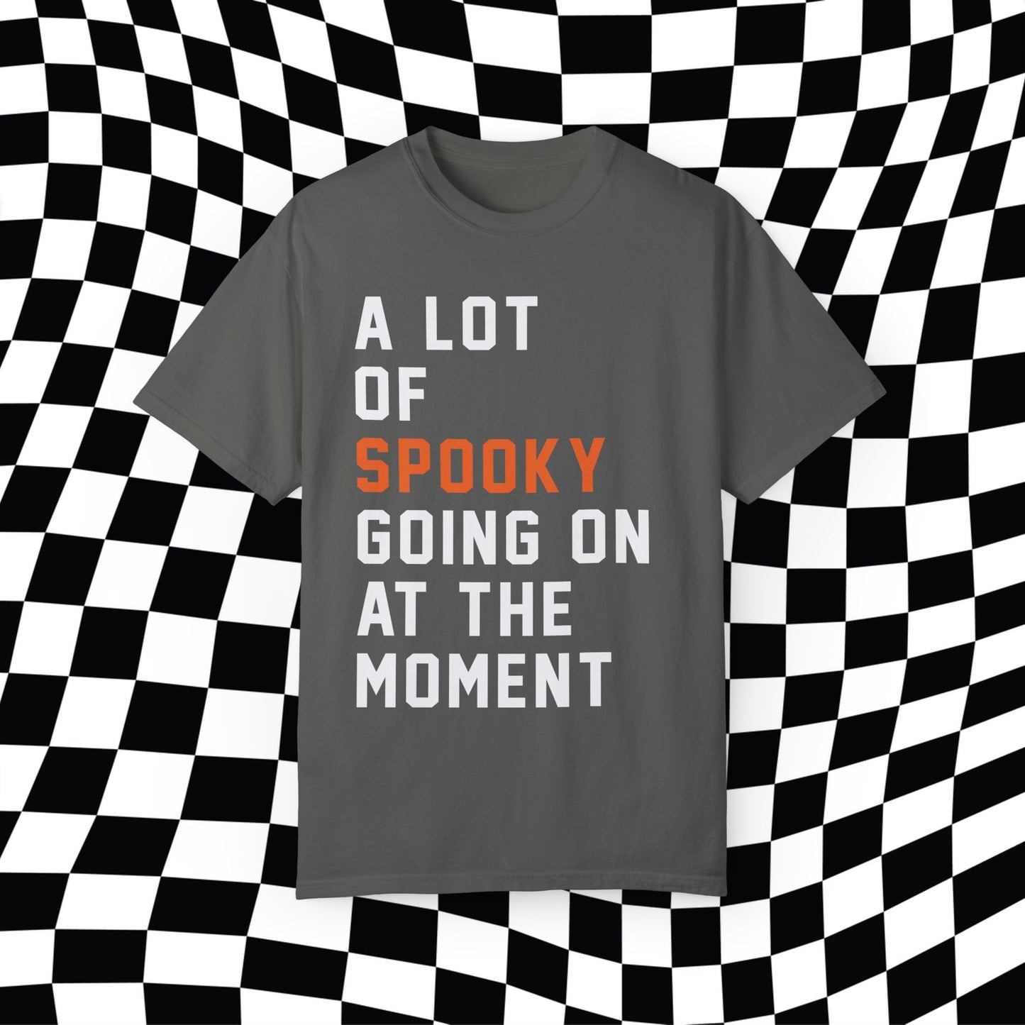 A Lot Going On A Lot Of Spooky Going On Comfort Colors, Halloween Shirt, Gift For Her, Swift Gift, RED, Funny Swift Shirt Swiftie Halloween