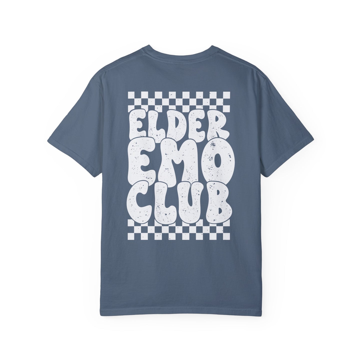 Elder Emo Club Comfort Colors, Grunge Checker Trendy Shirt, Emo Shirt, Scene Shirt, Funny Elder Emo, Emo Music, Millennial Gift, Emo Gift