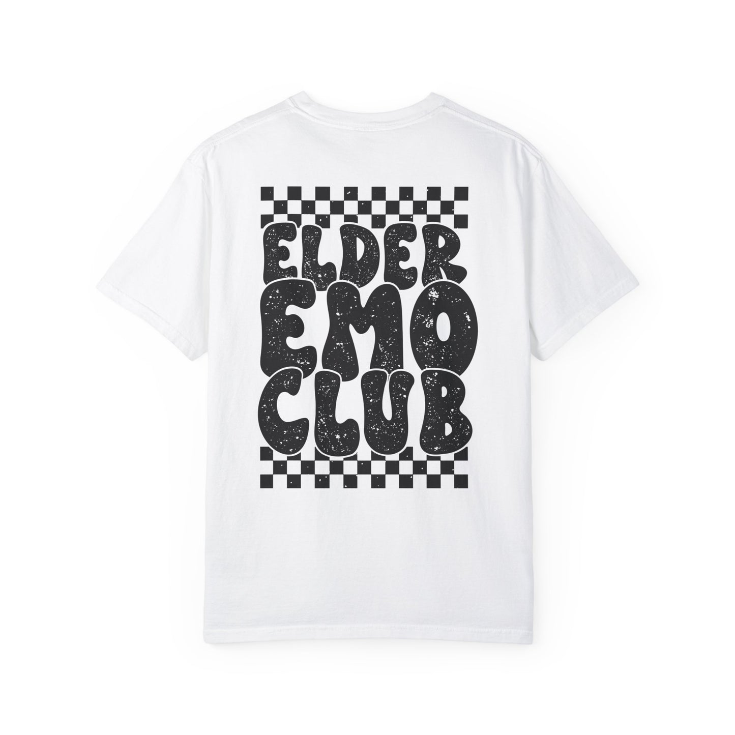 Elder Emo Club Comfort Colors, Grunge Checker Trendy Shirt, Emo Shirt, Scene Shirt, Funny Elder Emo, Emo Music, Millennial Gift, Emo Gift