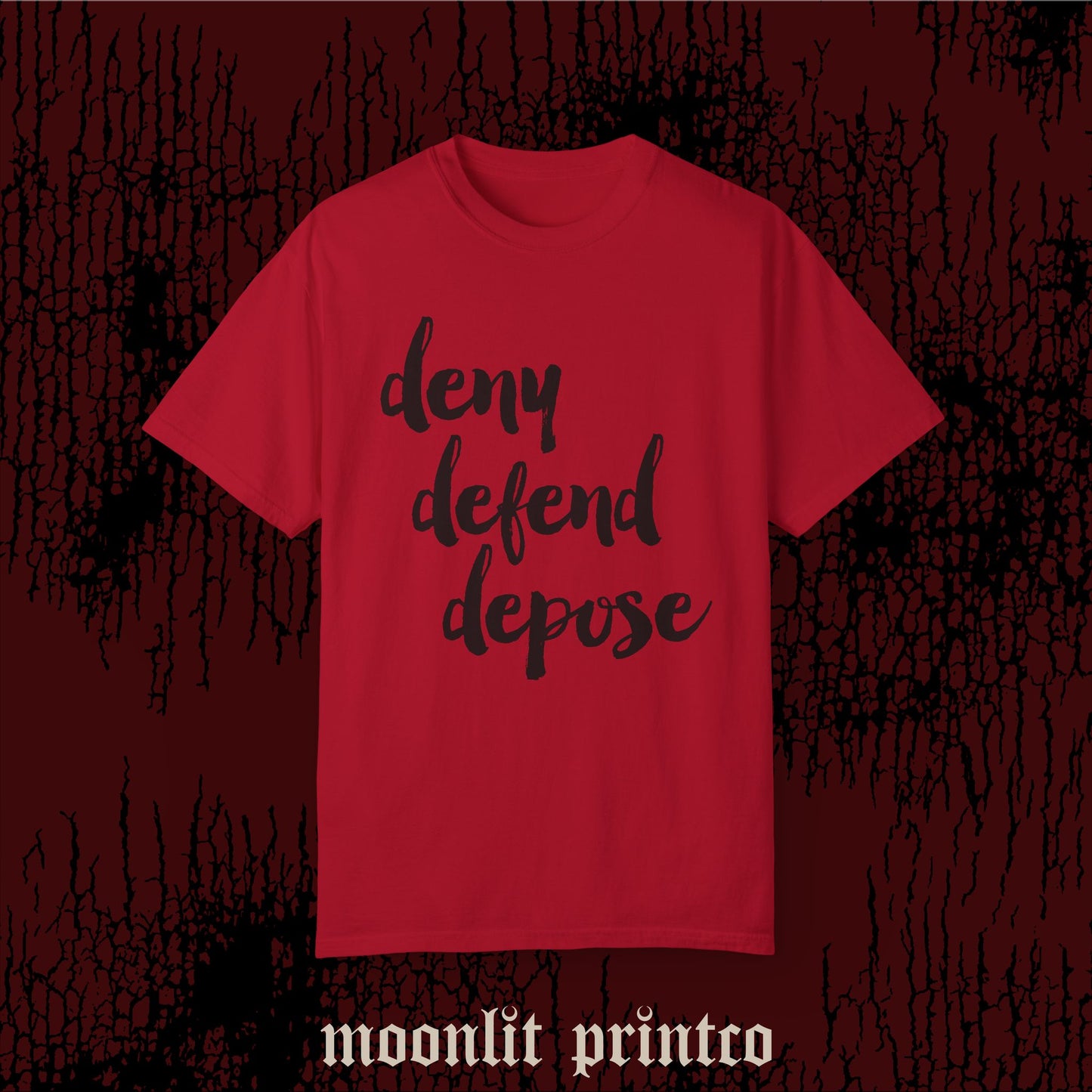 deny defend depose live laugh love comfort colors, meme shirt, viral news, viral shirt