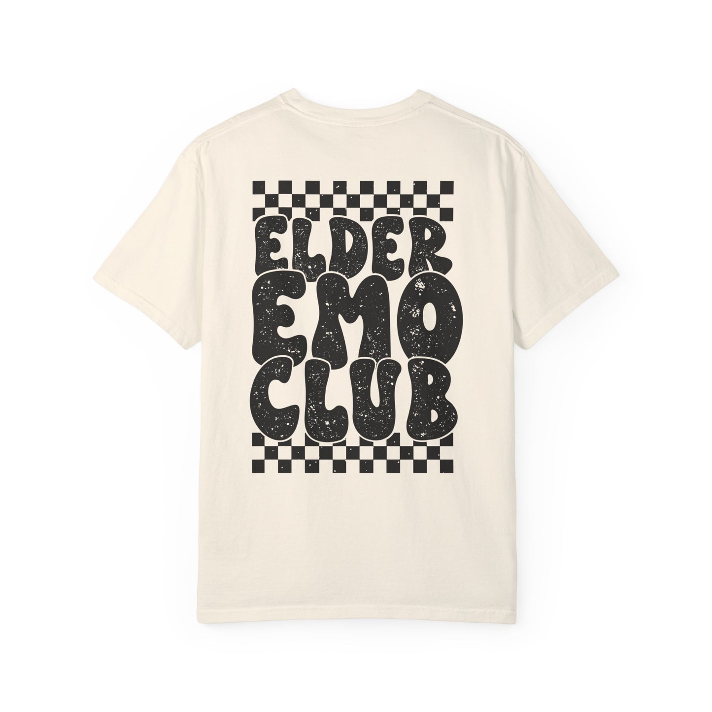 Elder Emo Club Comfort Colors, Grunge Checker Trendy Shirt, Emo Shirt, Scene Shirt, Funny Elder Emo, Emo Music, Millennial Gift, Emo Gift