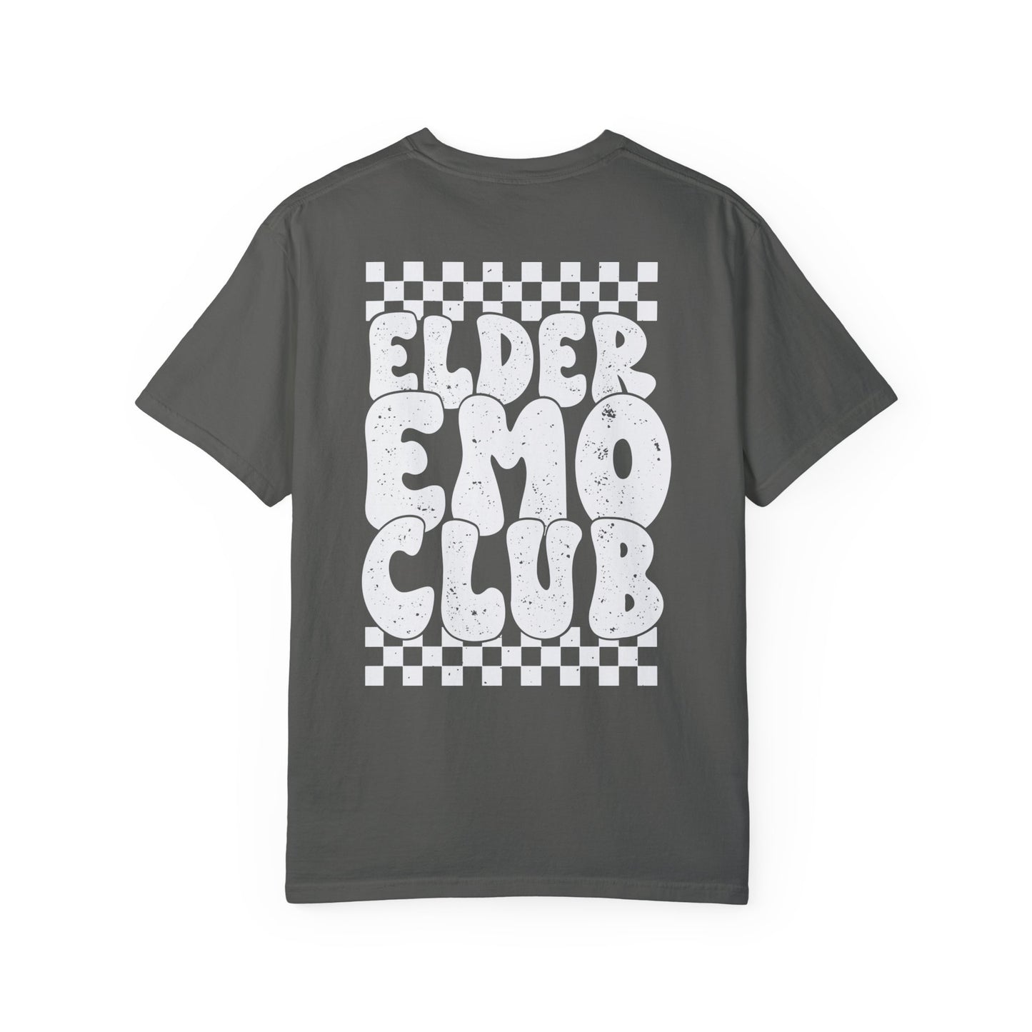 Elder Emo Club Comfort Colors, Grunge Checker Trendy Shirt, Emo Shirt, Scene Shirt, Funny Elder Emo, Emo Music, Millennial Gift, Emo Gift