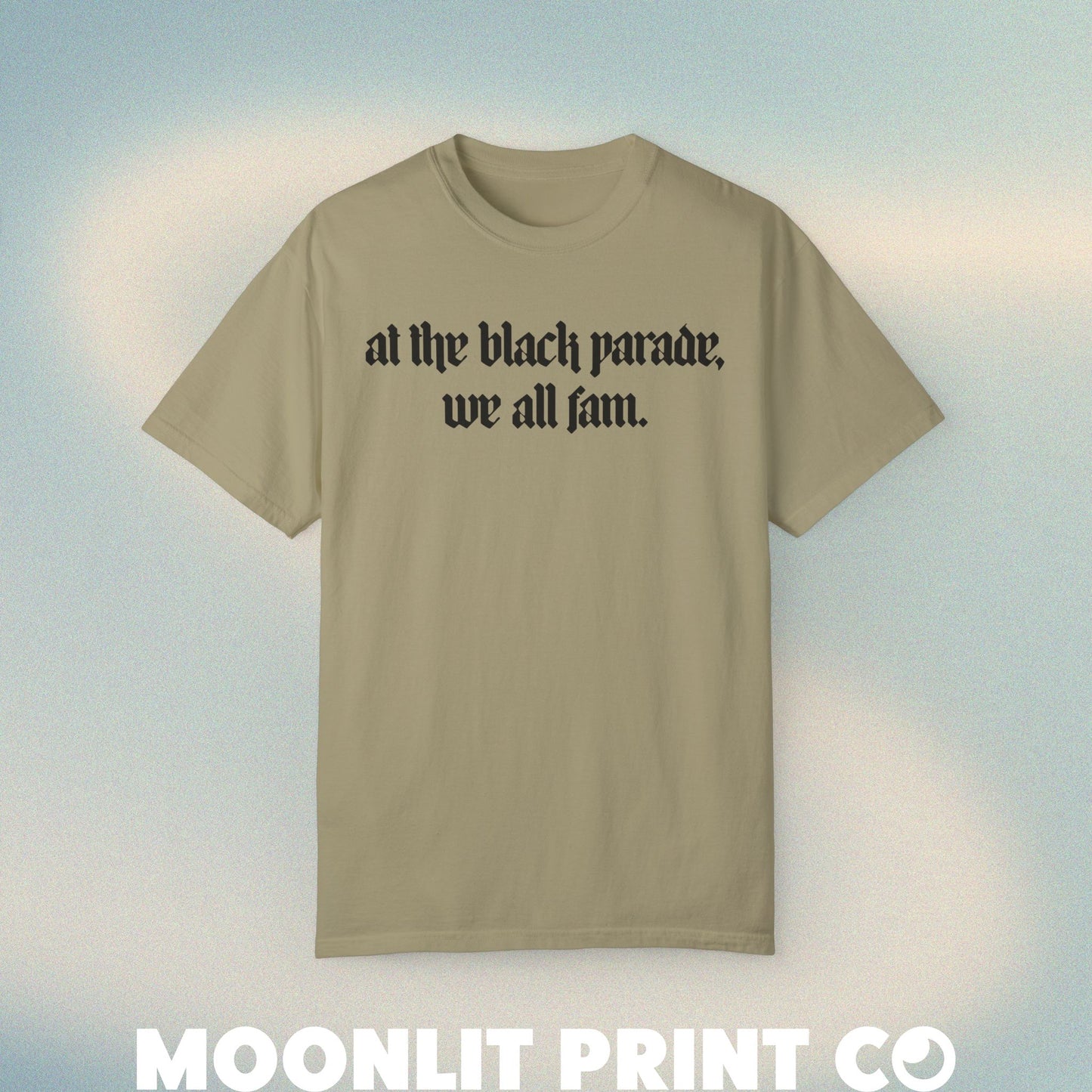 at the black parade, we all fam UNISEX comfort colors tee, MCR tour shirt, Funny Emo Shirt, It Was Never A Phase, MCR5, black parade tour