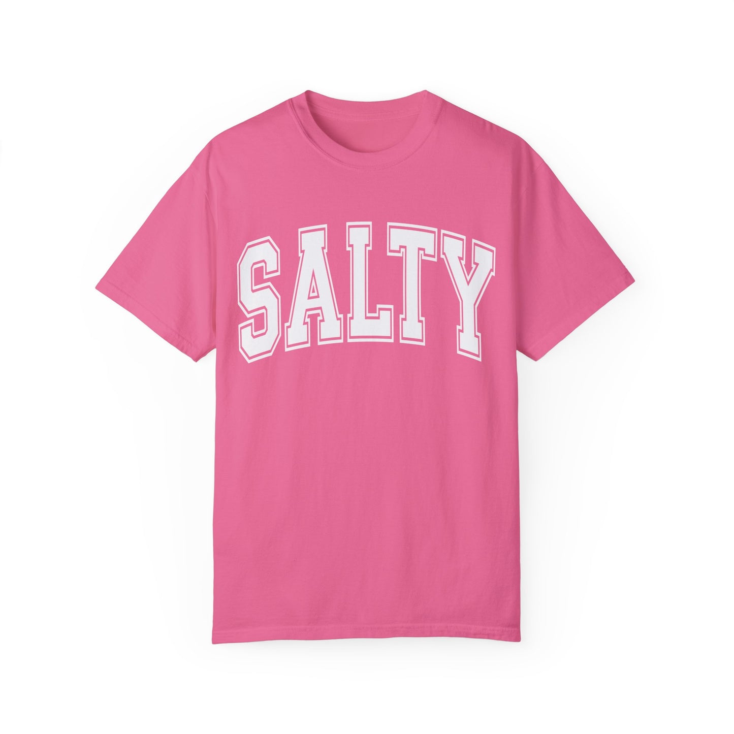 Salty Comfort Colors Tee, Trendy Oversized Beach Tee, Women's Beach Shirt, Girls Trip Beach Shirt, Family Vacation Tee, Preppy Beach Shirt