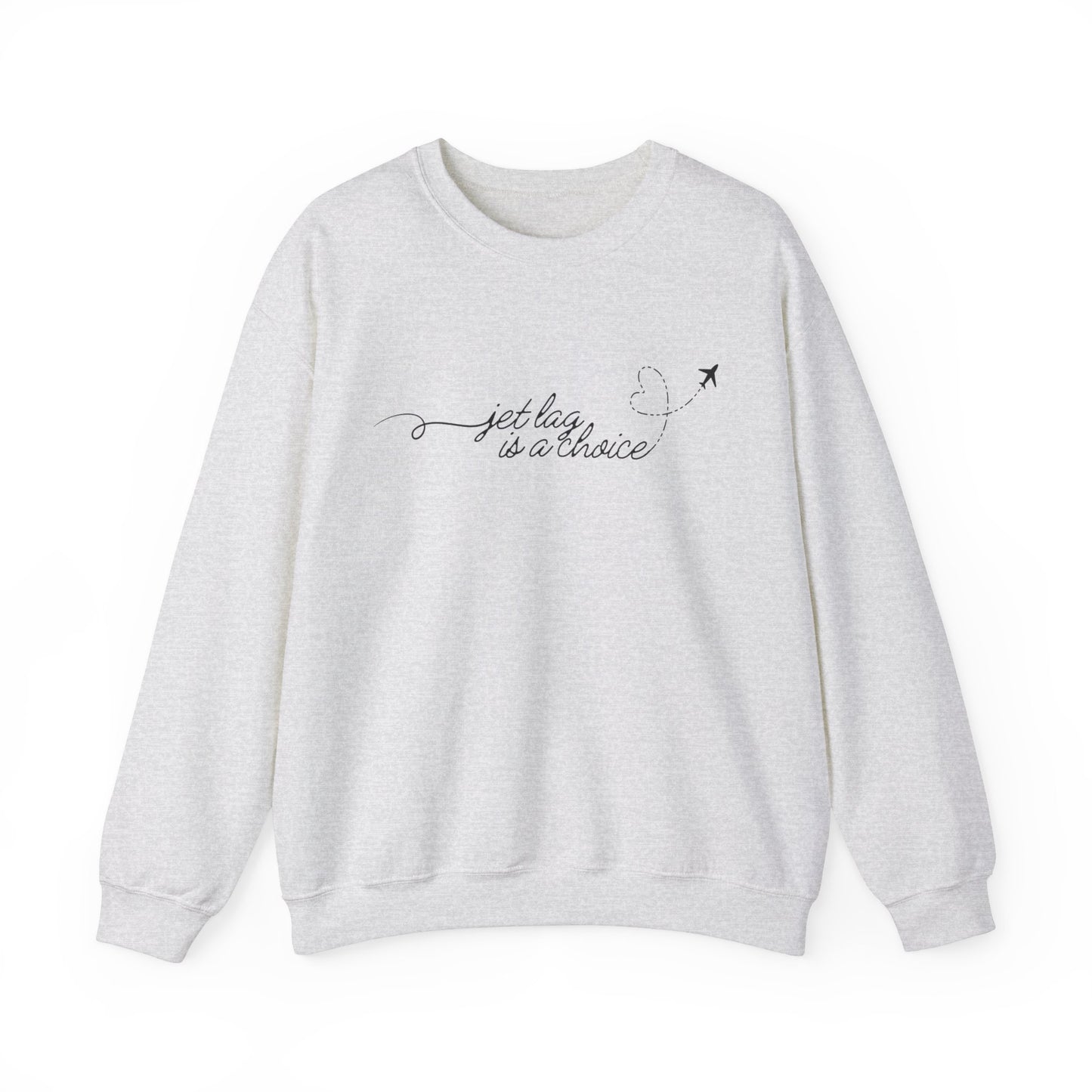Jet Lag Is A Choice Gildan Crewneck, Minimal Travel Sweatshirt, Girls Trip Shirt, Tswift Fangirl, Swiftie Travel Shirt, Swiftie Quote Shirt