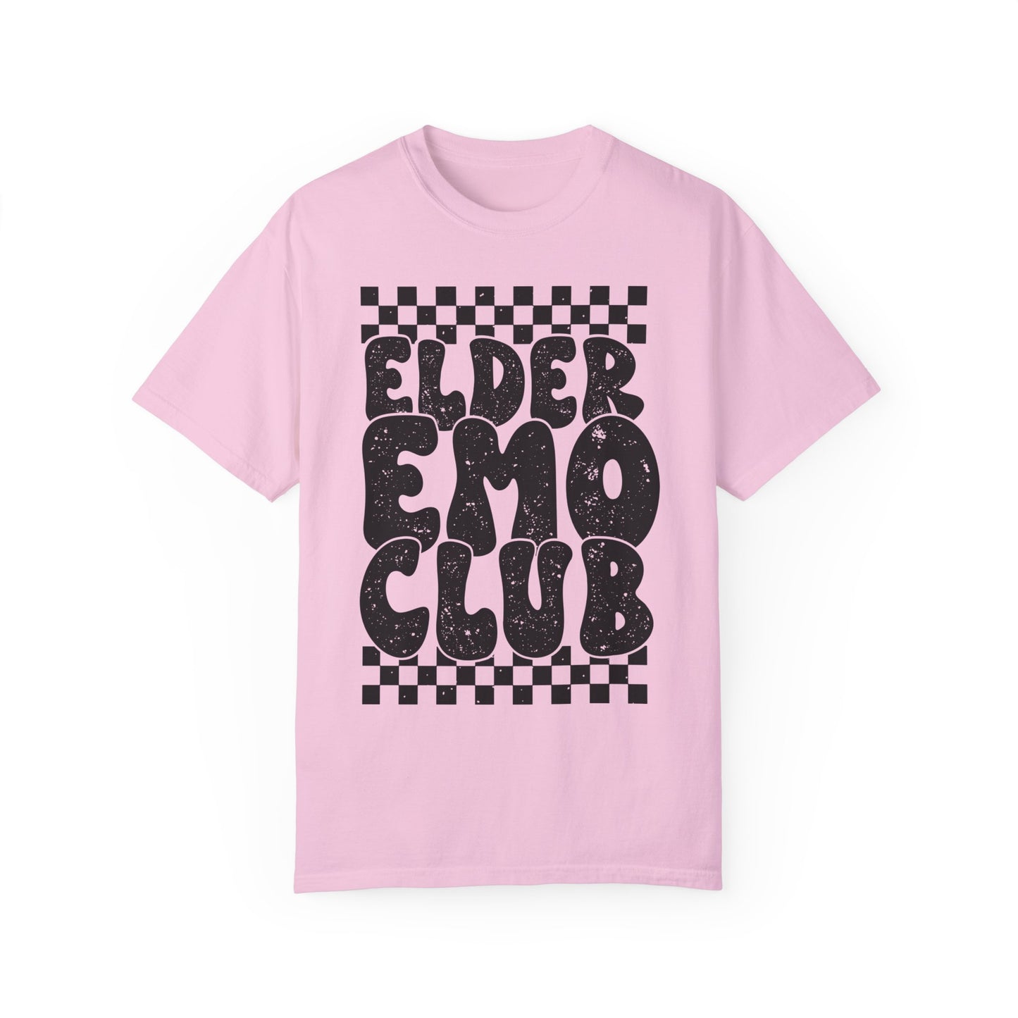 Elder Emo Club Comfort Colors, Grunge Checker Trendy Shirt, Emo Shirt, Scene Shirt, Funny Elder Emo, Emo Music, Millennial Gift, Emo Gift