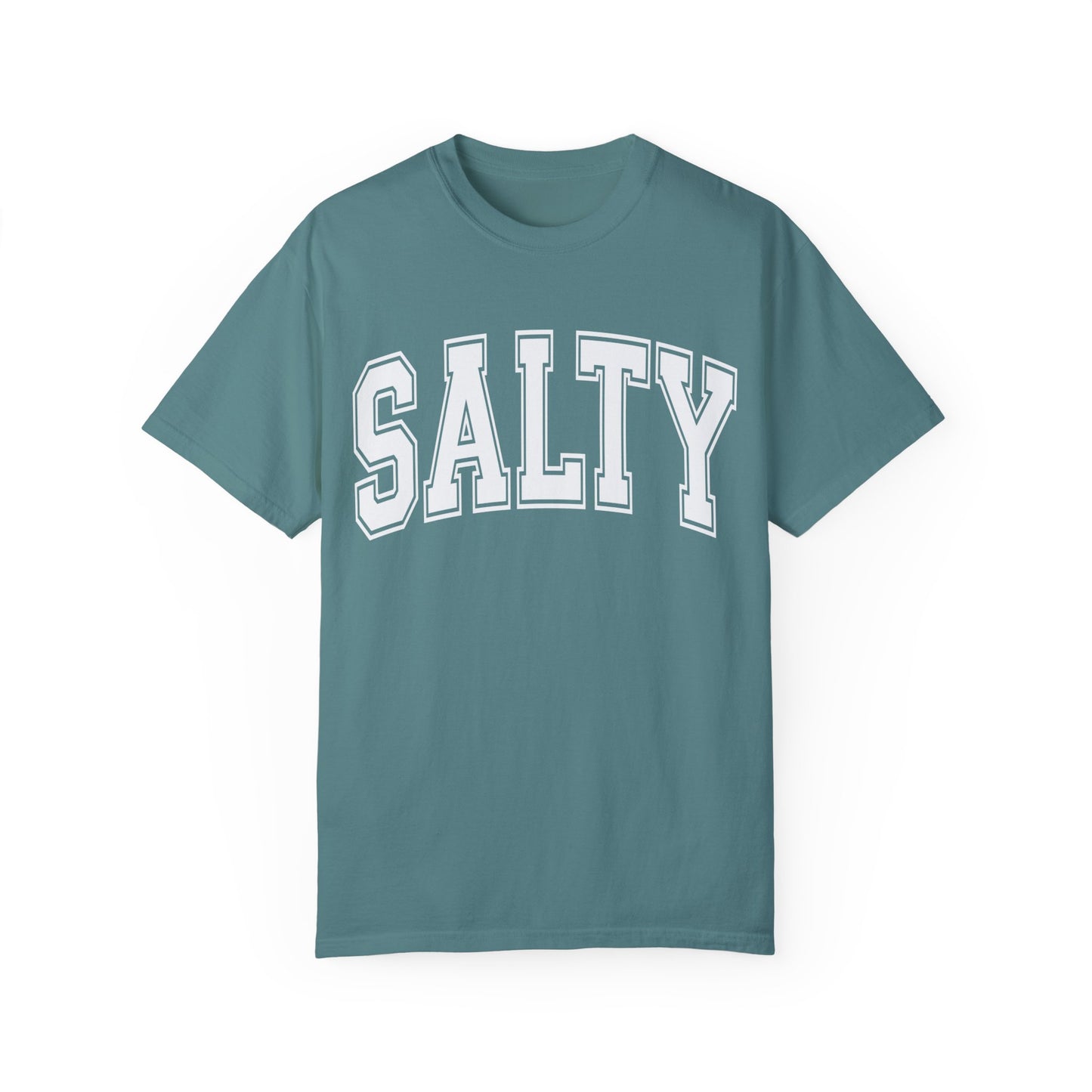 Salty Comfort Colors Tee, Trendy Oversized Beach Tee, Women's Beach Shirt, Girls Trip Beach Shirt, Family Vacation Tee, Preppy Beach Shirt