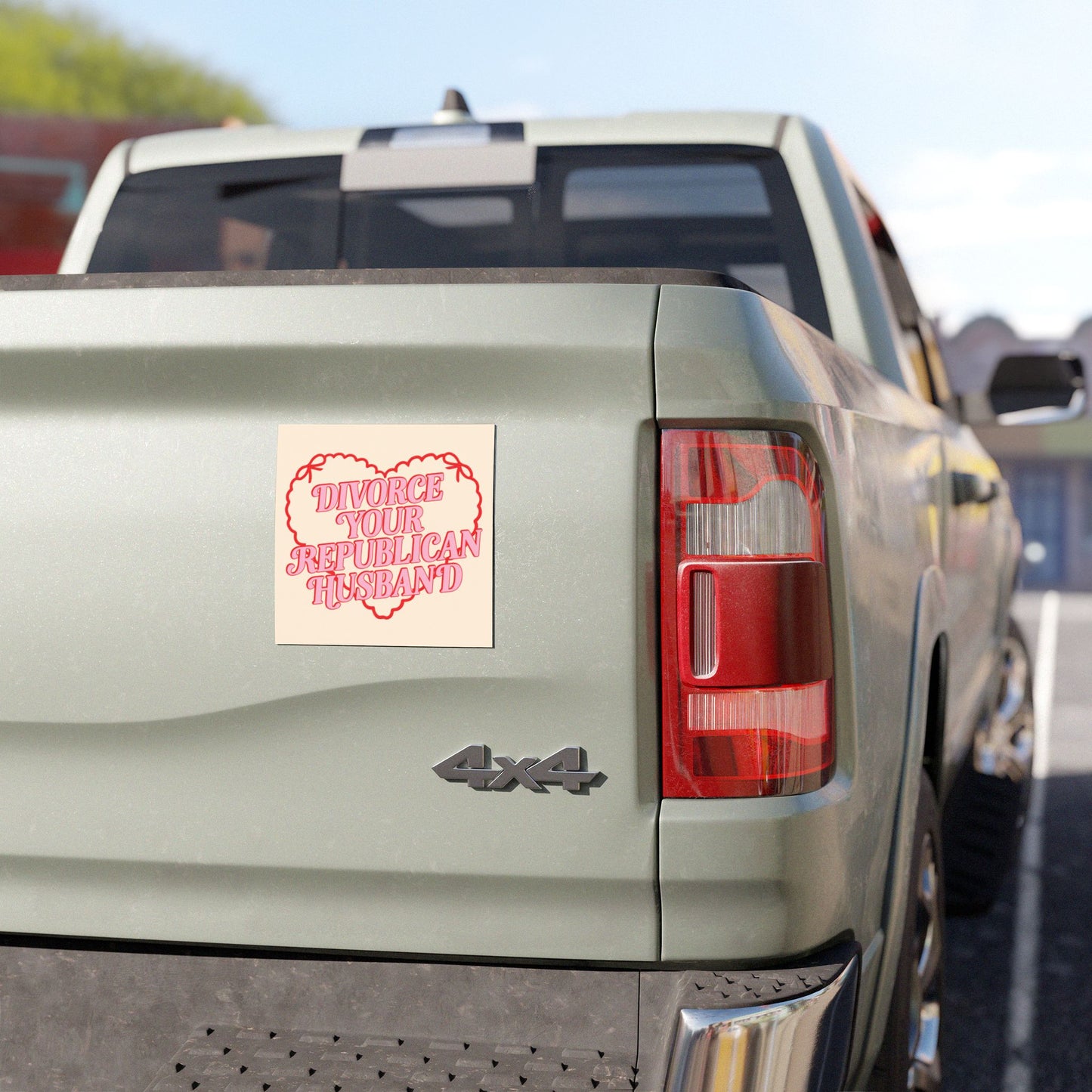 divorce your republican husband coquette car magnet, funny democrat car magnet, fuck the patriarchy, Hot Girls Hit Curbs, Car Accessory