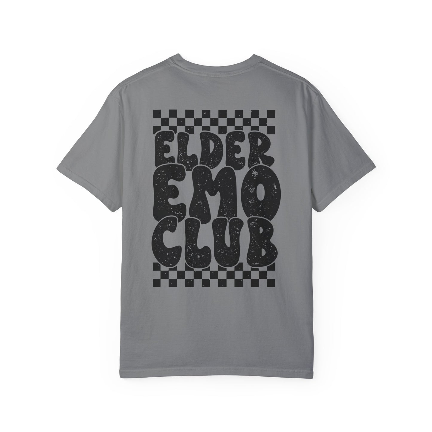 Elder Emo Club Comfort Colors, Grunge Checker Trendy Shirt, Emo Shirt, Scene Shirt, Funny Elder Emo, Emo Music, Millennial Gift, Emo Gift