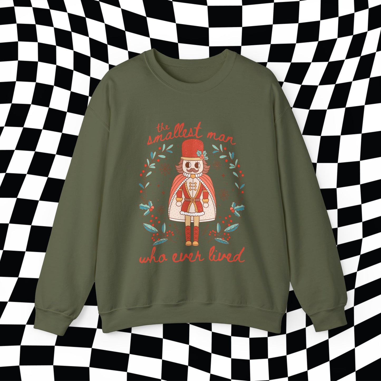 Christmas Nutcracker Smallest Man Who Ever Lived Gildan Crewneck, Gift For Her, Swifte Gift, Swiftma Gift, Funny Holitay Shirt Christmas Tee