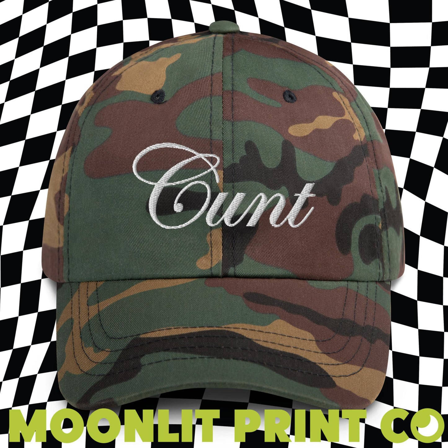 C*NT Dad Hat, Embroidered Distressed Dad Hat, Y2K Aesthetic, C Word Hat, Serving C*NT, Chappell, Cunty Hat, Cunting Season, Offensive Hat