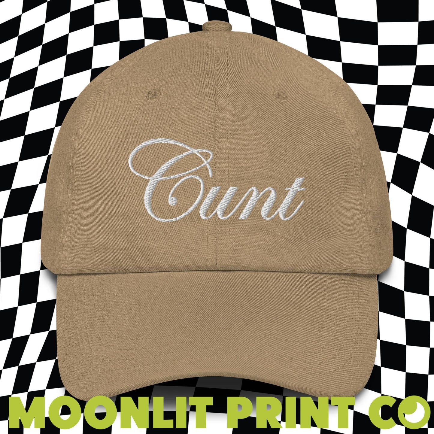C*NT Dad Hat, Embroidered Distressed Dad Hat, Y2K Aesthetic, C Word Hat, Serving C*NT, Chappell, Cunty Hat, Cunting Season, Offensive Hat
