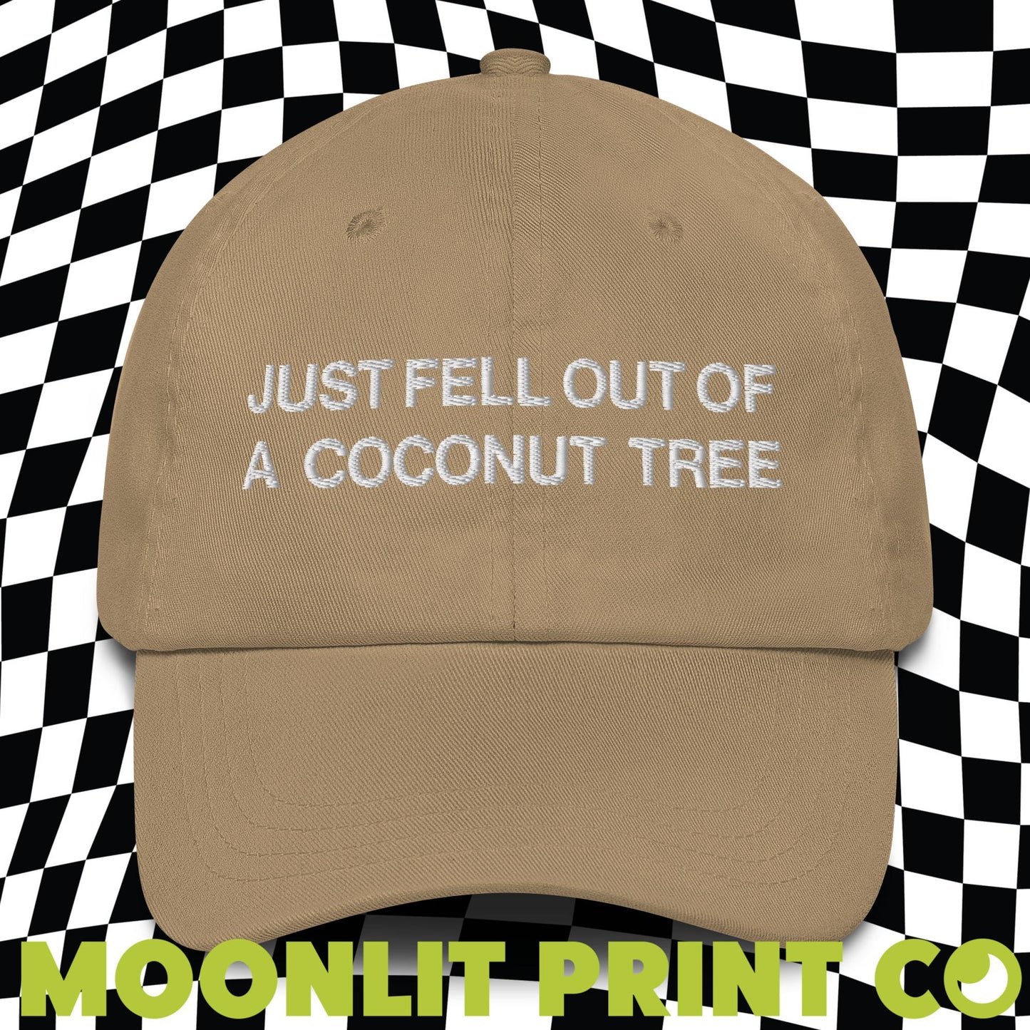 Just Fell Out Of A Coconut Tree, Embroidered Dad Hat, Kamala 2024, Coconut Tree Hat, Funny Election Hat, Gift For Her, Democrat Harris