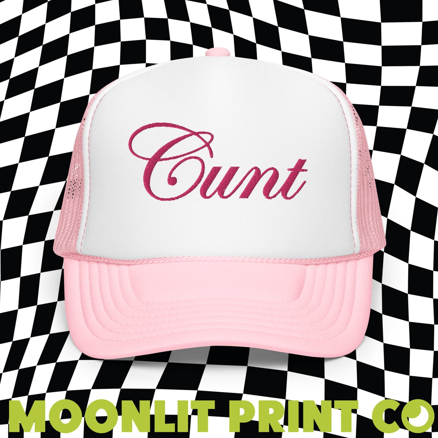 C*NT Dad Hat, Embroidered Trendy Trucker Hat, Y2K Aesthetic, C Word Hat, Serving C*NT, Chappell, Cunty Hat, Cunting Season, Offensive Hat