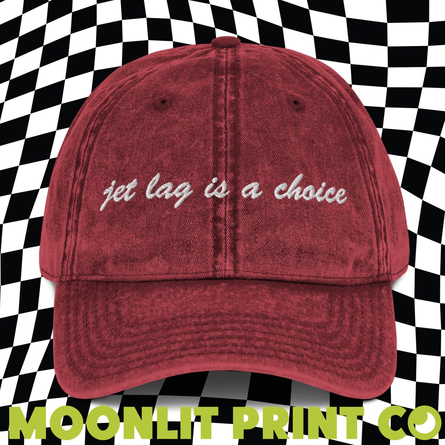 Jet Lag Is A Choice Vintage Style Dad Hat, Trendy Dad Hat, Swift Gift, Gift For Her, Travel Hat, Gift For Traveling Lover, Travel Apparel