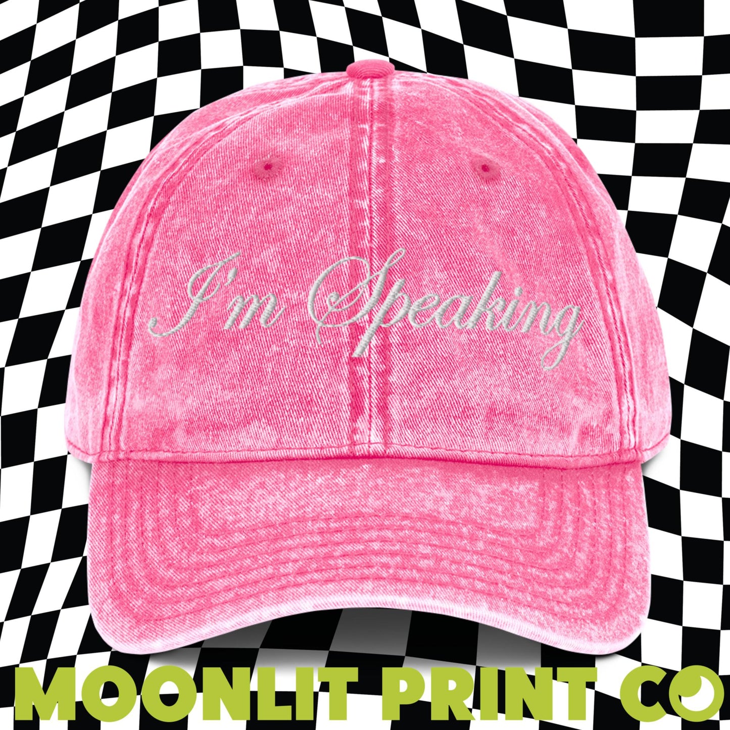 I'm Speaking Kamala Embroidered Dad Hat, Feminist Hat, Vice President, Democratic Party, Election 2024, Harris For President