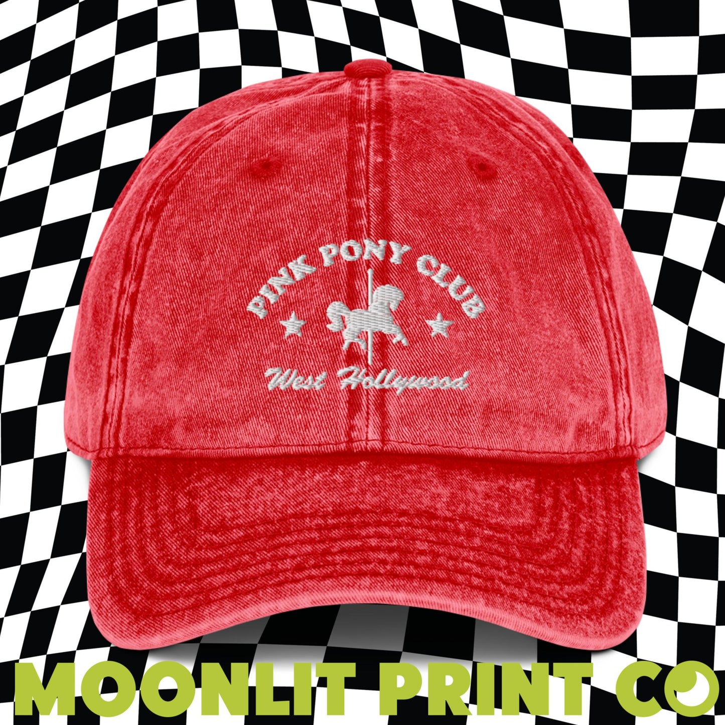 Pink Pony Club Snow Washed Dad Hat