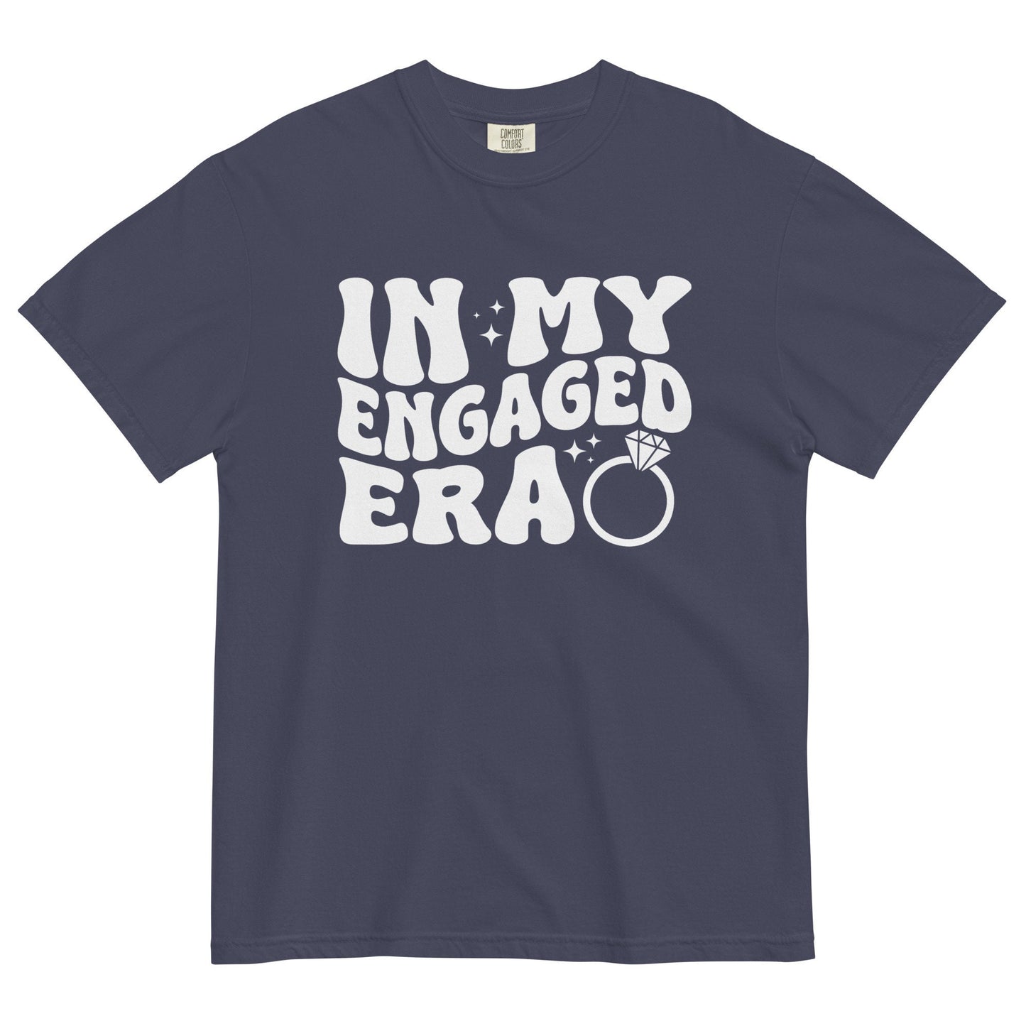 In My Engaged Era Boho Retro Comfort Colors Custom Bride Shirt Engagement Gift Wedding Bridal Shower Bachelorette Future Mrs