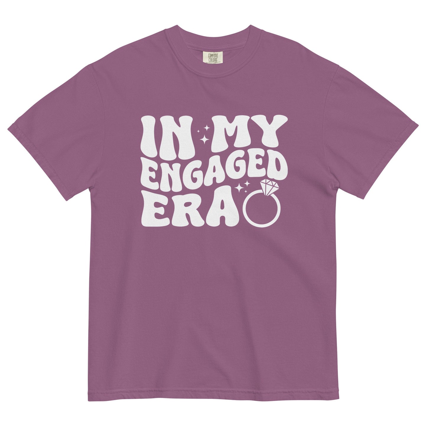 In My Engaged Era Boho Retro Comfort Colors Custom Bride Shirt Engagement Gift Wedding Bridal Shower Bachelorette Future Mrs