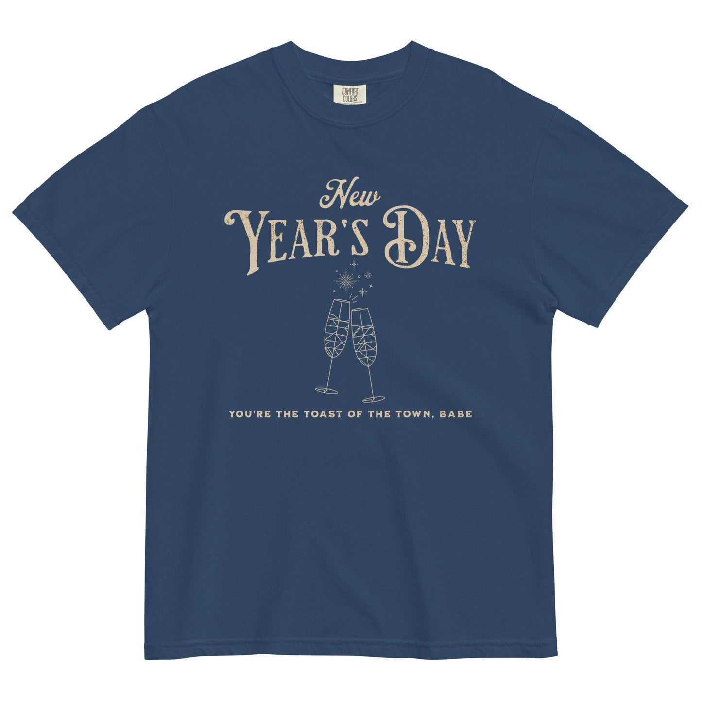 New Year's Day Comfort Colors Toast Of The Town Rep Era Reputation Album Tswift New Year 2024 Celebration Shirt Merry Swiftmas Swiftie Gift
