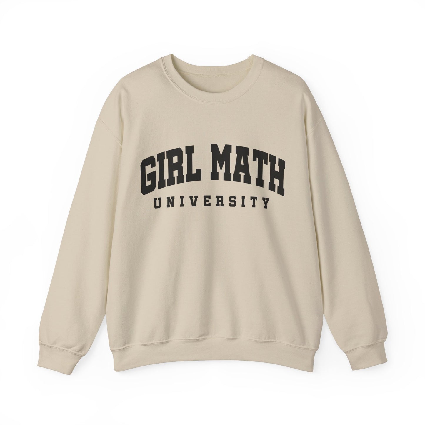 Girl Math University Gildan Crewneck Funny Tee Gifts For Her Christmas Gift For Her Meme Tshirt Gift For Girlfriend Galentine's Day Gift