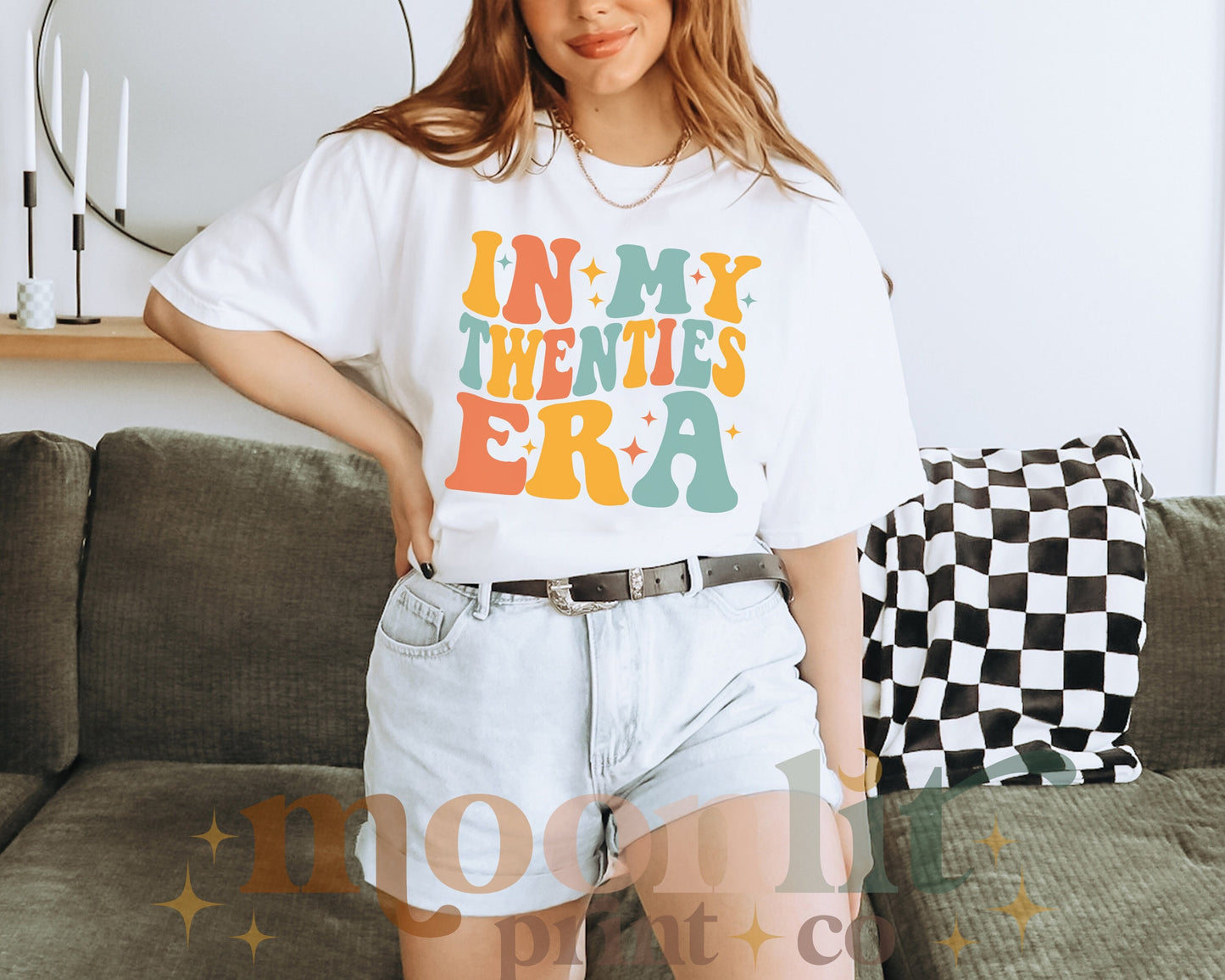 In My Twenties Era Comfort Colors 20th Birthday 2003 2004 Retro Wavy Groovy Birthday 20th Birthday Shirt Funny Birthday Tee 20th Bday