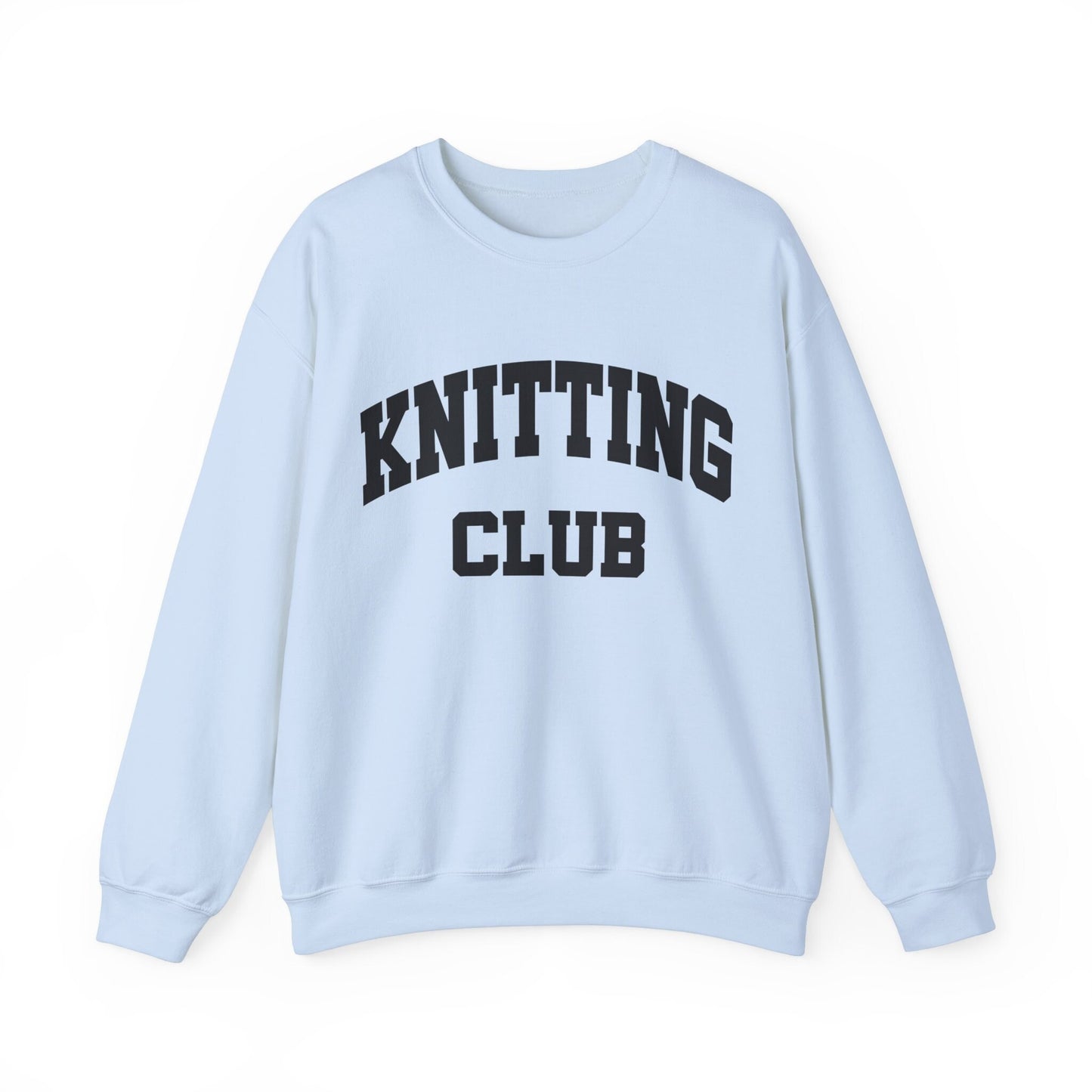 Knitting Club Knitting Sweatshirt Gildan Crewneck Knitting Lover Crafters Gift For Her Knitter Knit Sweatshirt Hobby Shirt Gift For Knitters