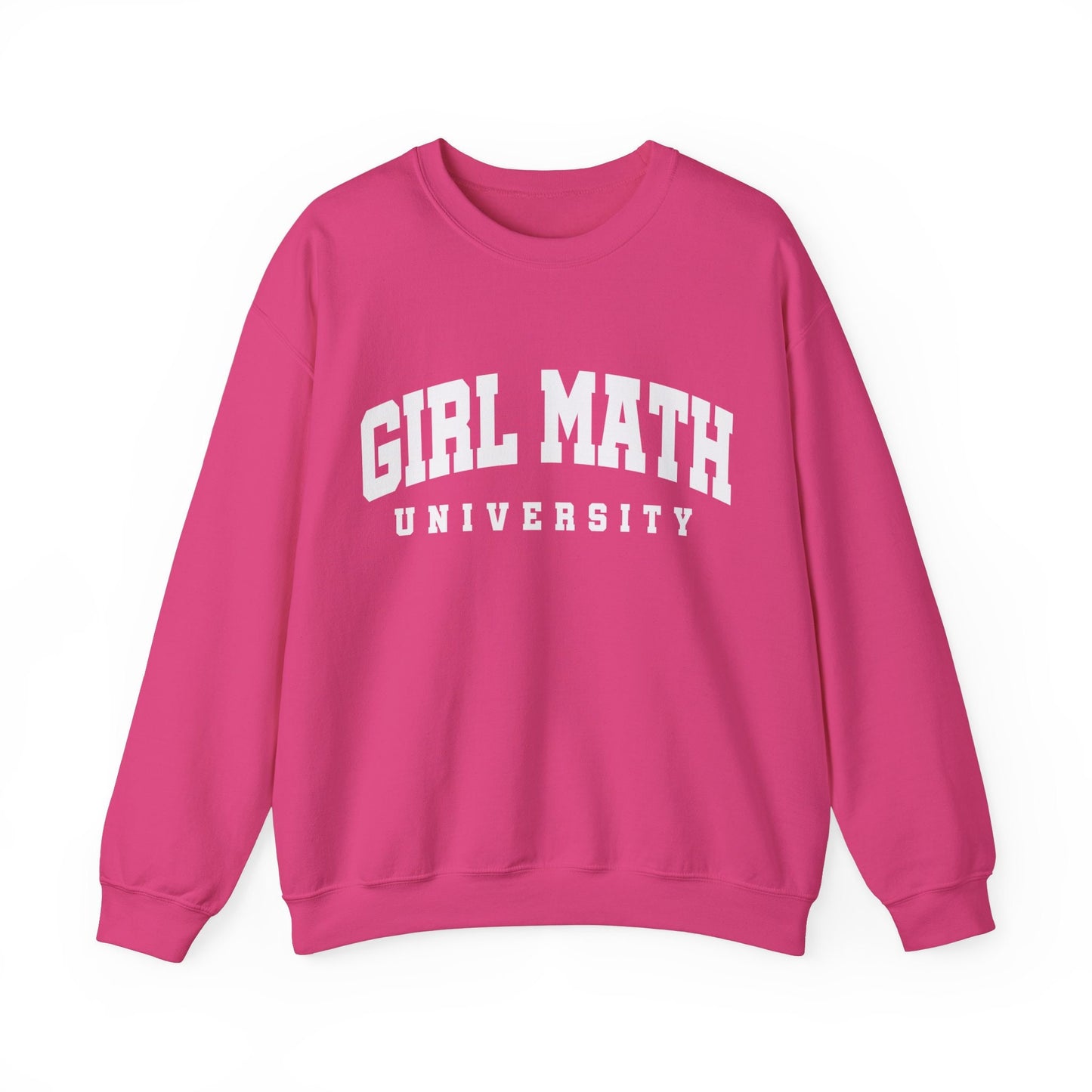 Girl Math University Gildan Crewneck Funny Tee Gifts For Her Christmas Gift For Her Meme Tshirt Gift For Girlfriend Galentine's Day Gift