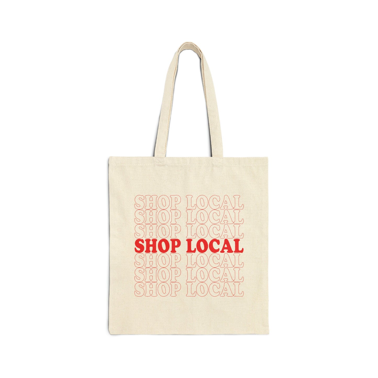 Shop Local Classic Thank You Style Canvas Tote Bag Funny Tote Bag Gift For Her Reusable Tote Bag Trendy Graphic Tote Shop Local Tote Bag
