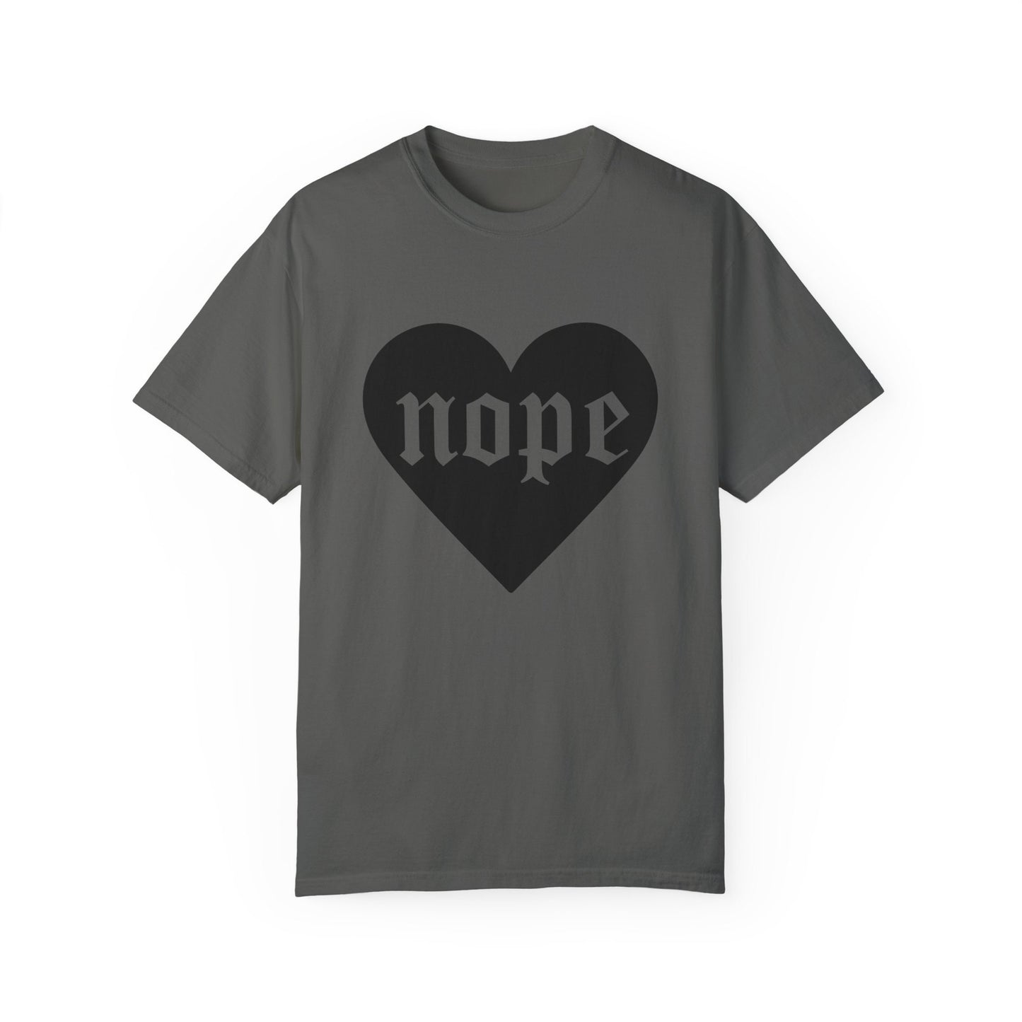 Nope Heart Shirt Western Gothic Anti Valentine's Day Shirt Valentines Gift For Her Galentine's Day Tee Comfort Colors Trendy Aesthetic Shirt