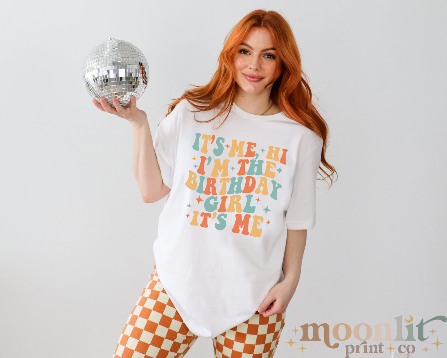 It's Me Hi I'm The Birthday Girl Shirt Comfort Colors Tee Retro Groovy Birthday Birthday Queen Retro Birthday For Her Swiftie Birthday