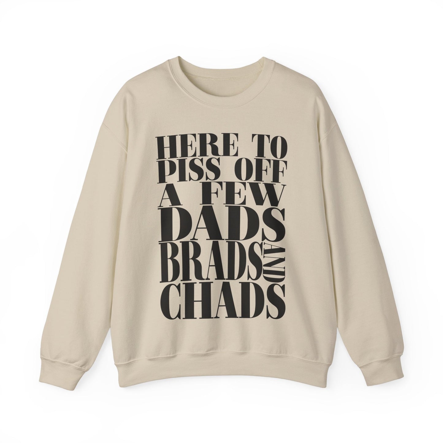 Dads, Brads, and Chads Gildan Crewneck Tee Funny Meme Tee Swiftie Tswift Tshirt Swiftmas Funny Gift For Her Funny Tshirt Football Era Shirt