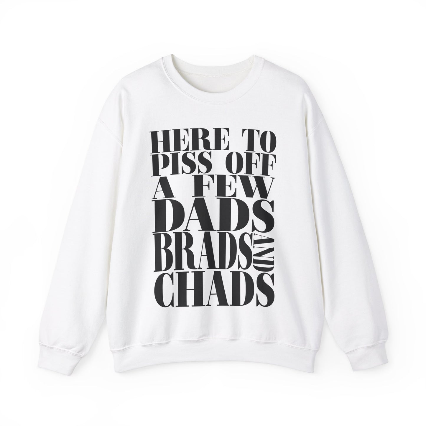 Dads, Brads, and Chads Gildan Crewneck Tee Funny Meme Tee Swiftie Tswift Tshirt Swiftmas Funny Gift For Her Funny Tshirt Football Era Shirt