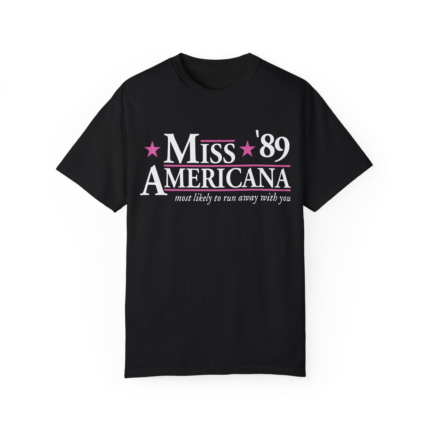 Miss Americana Comfort Color Election Shirt 2024 Presidential Election Campaign Funny Campaign Shirt Tswift Swiftie Gift Swift For President