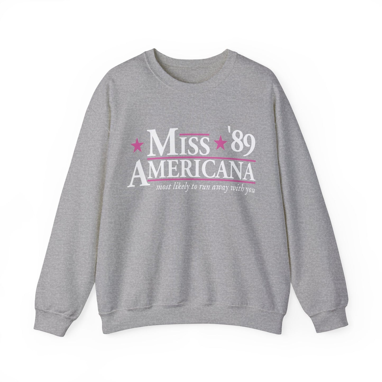 Miss Americana Gildan Crew Election Shirt 2024 Presidential Election Campaign Funny Campaign Shirt Tswift Swiftie Gift Swift For President