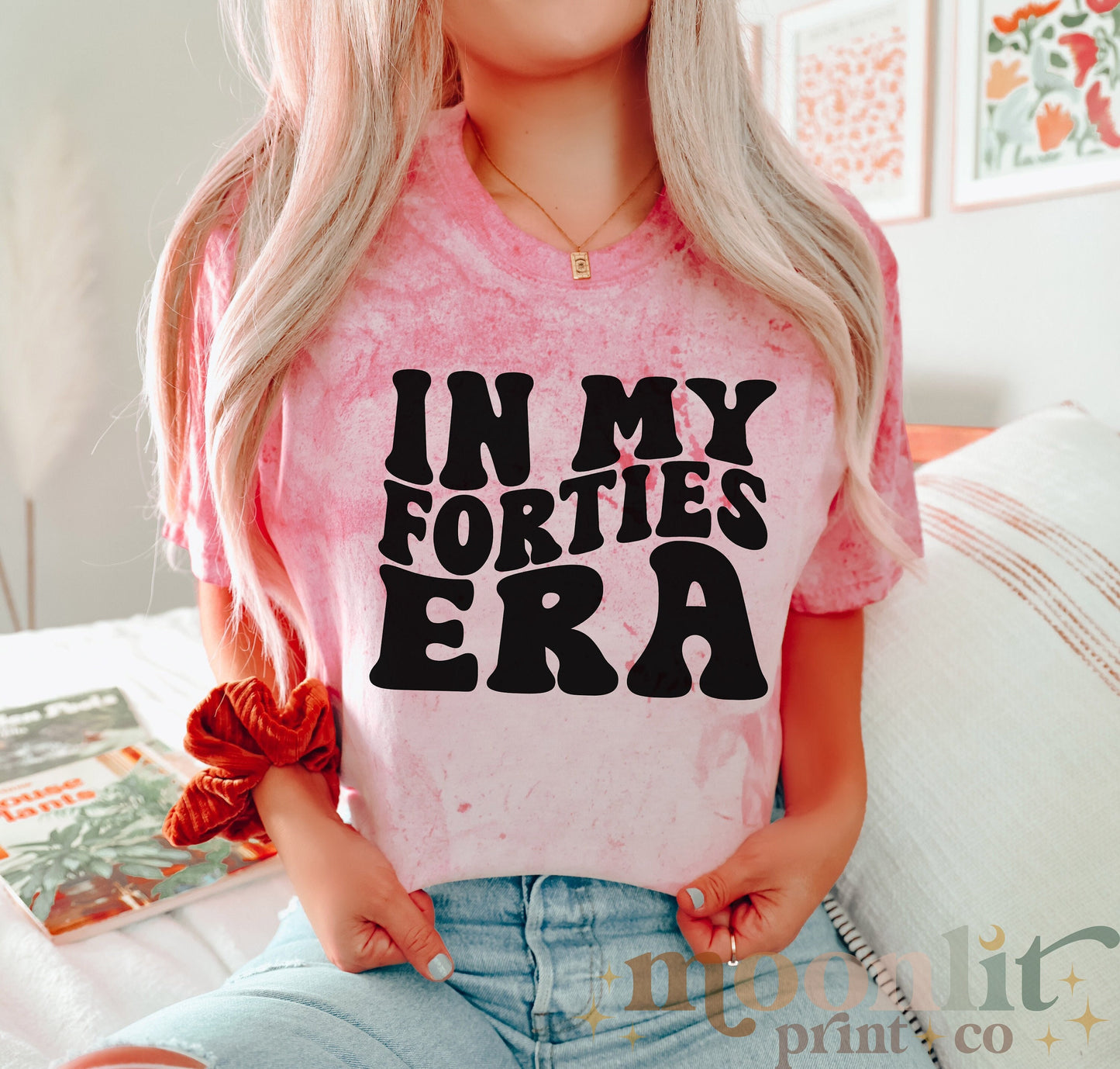In My Forties Era Comfort Colors 40th Birthday 1984 1985 Retro Wavy Groovy Birthday 40th Birthday Shirt Funny Birthday Tee 40th Bday