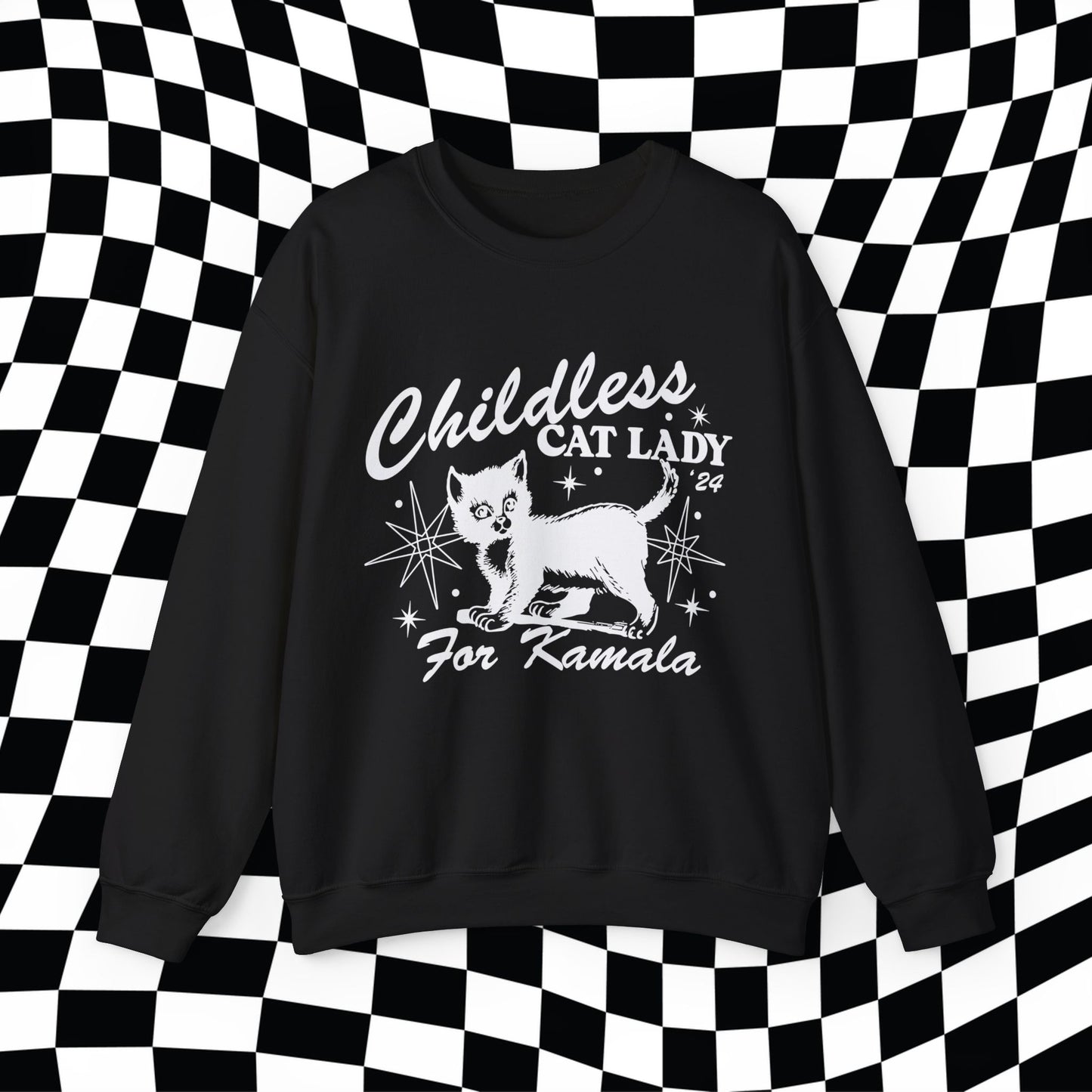 Childless Cat Lady For Kamala Sweatshirt, Childless Cat Lady For Harris, Cat Lady Shirt, Miserable Cat Lady, Kamala 2024, Democrat Funny