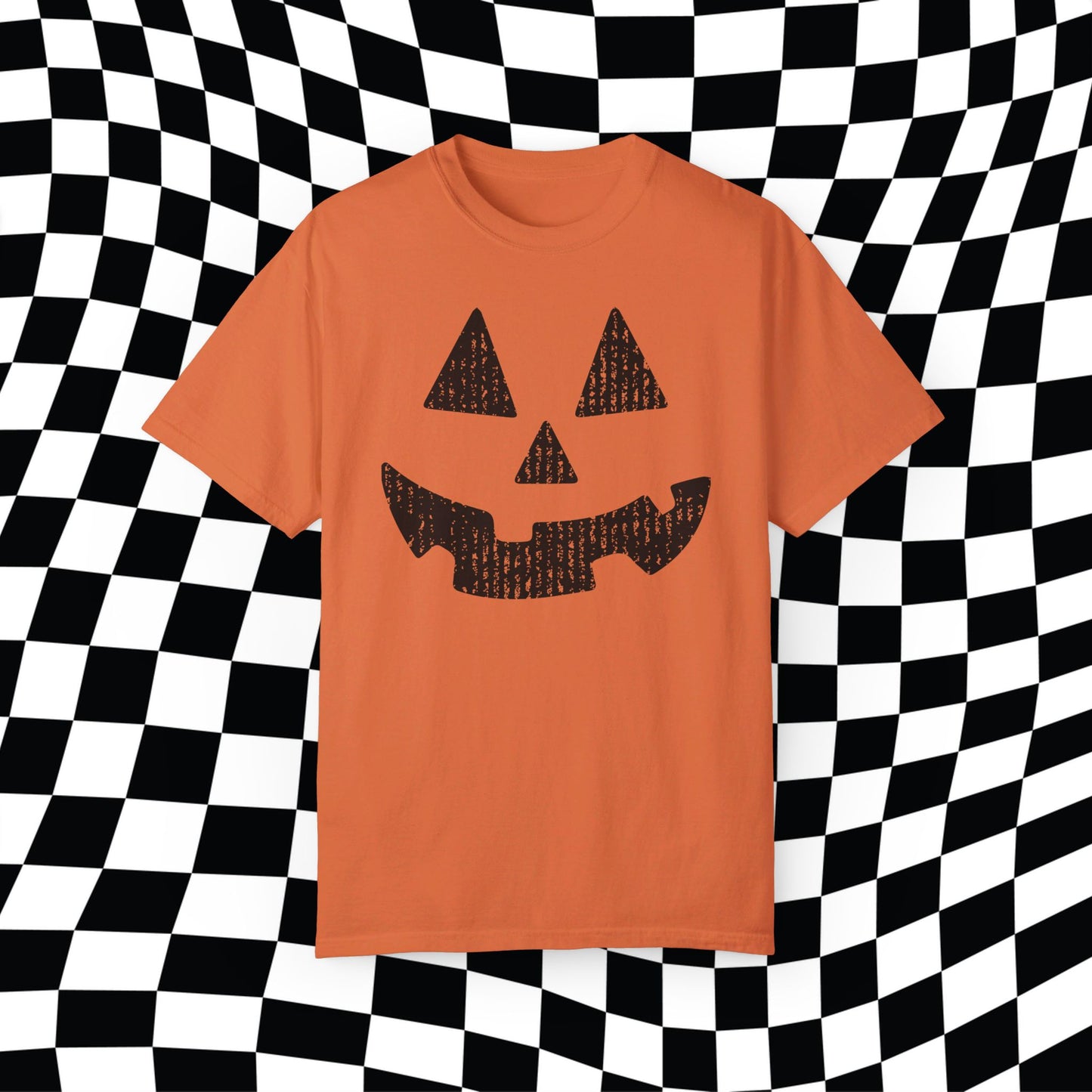 Halloween Pumpkin Face Comfort Colors, Jack O Lantern Shirt, Halloween Festive Tee, Grunge Pumpkin Face, Trendy Oversized Tee, Pumpkin Spice