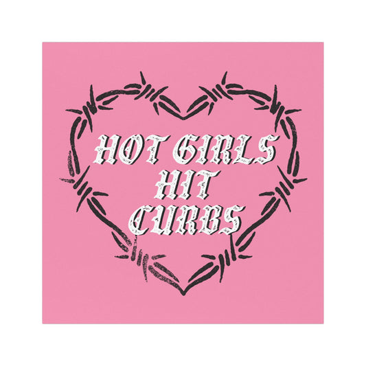 Hot Girls Hit Curbs Car Magnet, Car Accessory For Her, Gift For Her, Sweet 16 Gift, Alt Emo Car Gift,