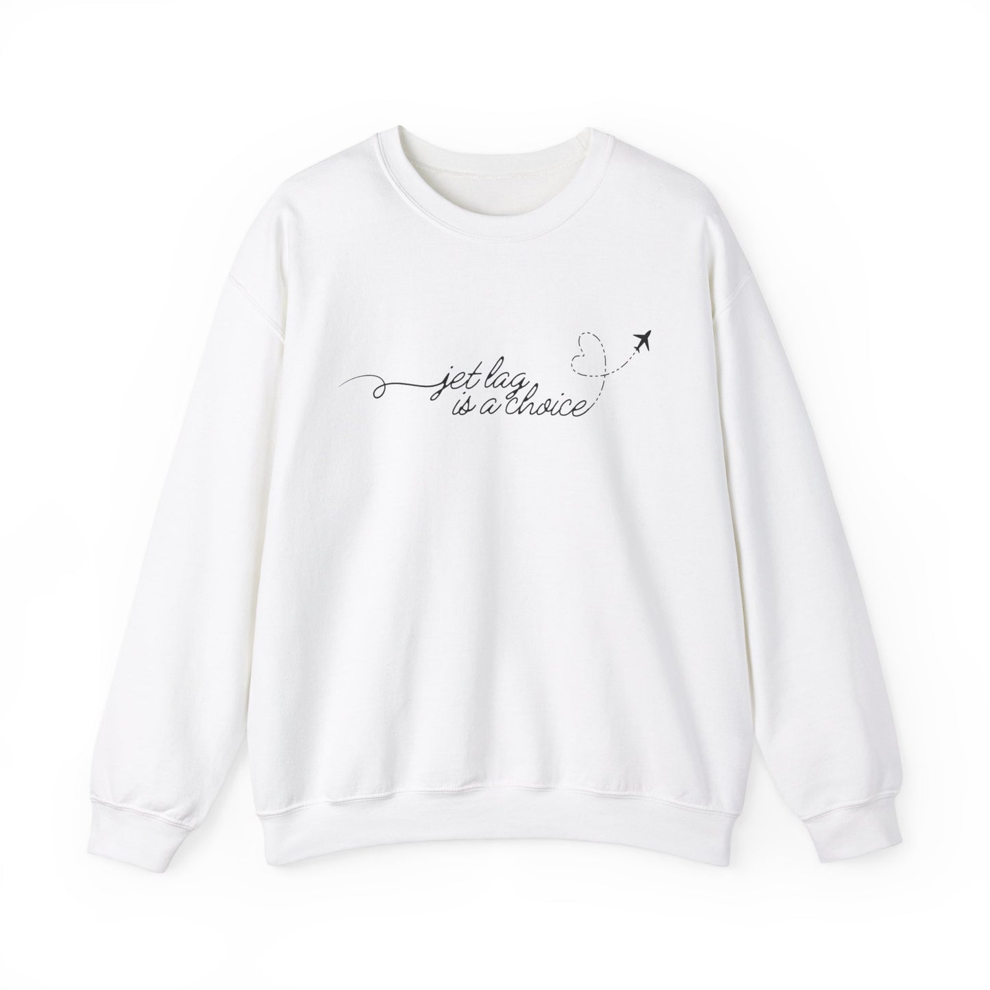 Jet Lag Is A Choice Gildan Crewneck, Minimal Travel Sweatshirt, Girls Trip Shirt, Tswift Fangirl, Swiftie Travel Shirt, Swiftie Quote Shirt